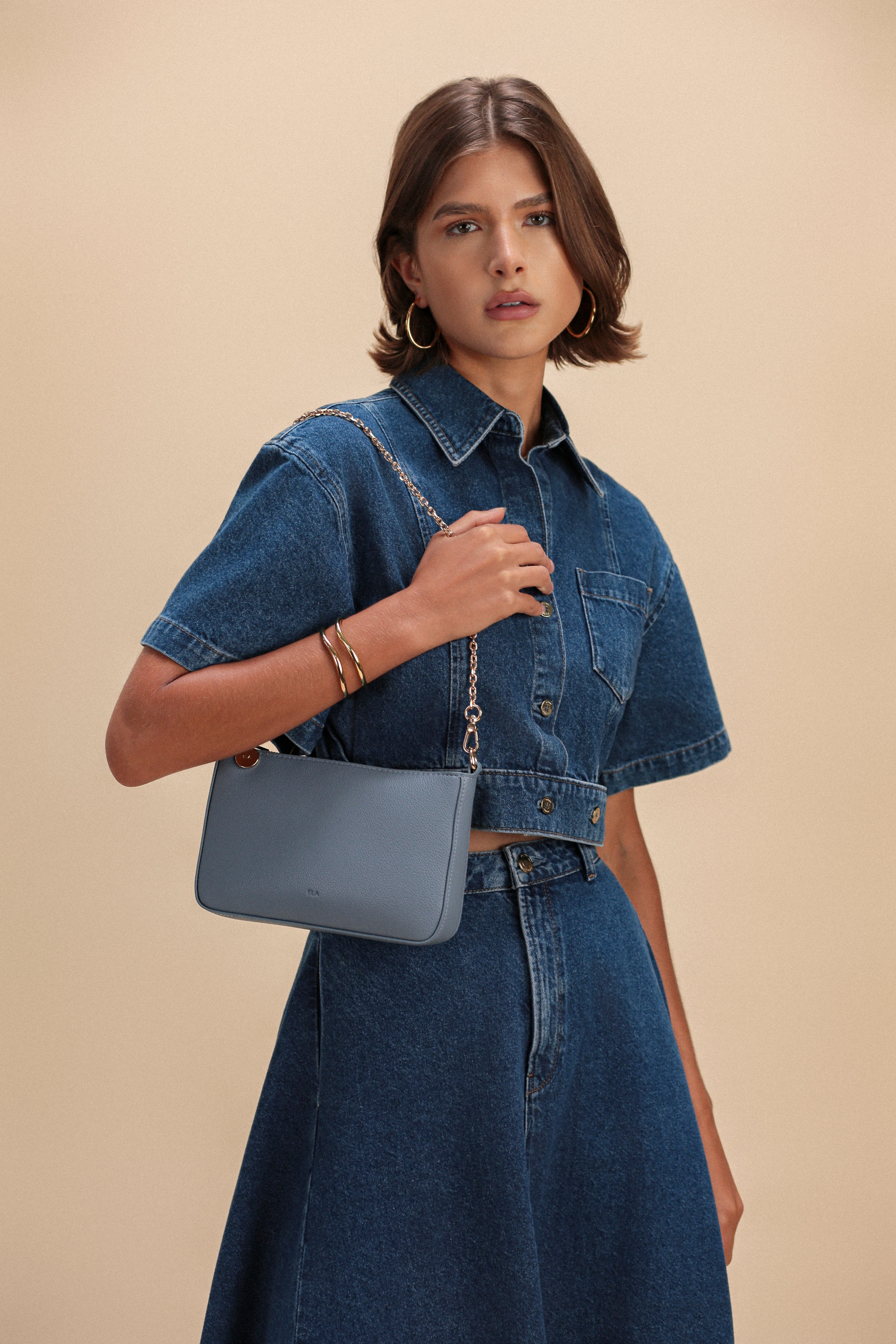 Charlotte Bag - Blue Pebble