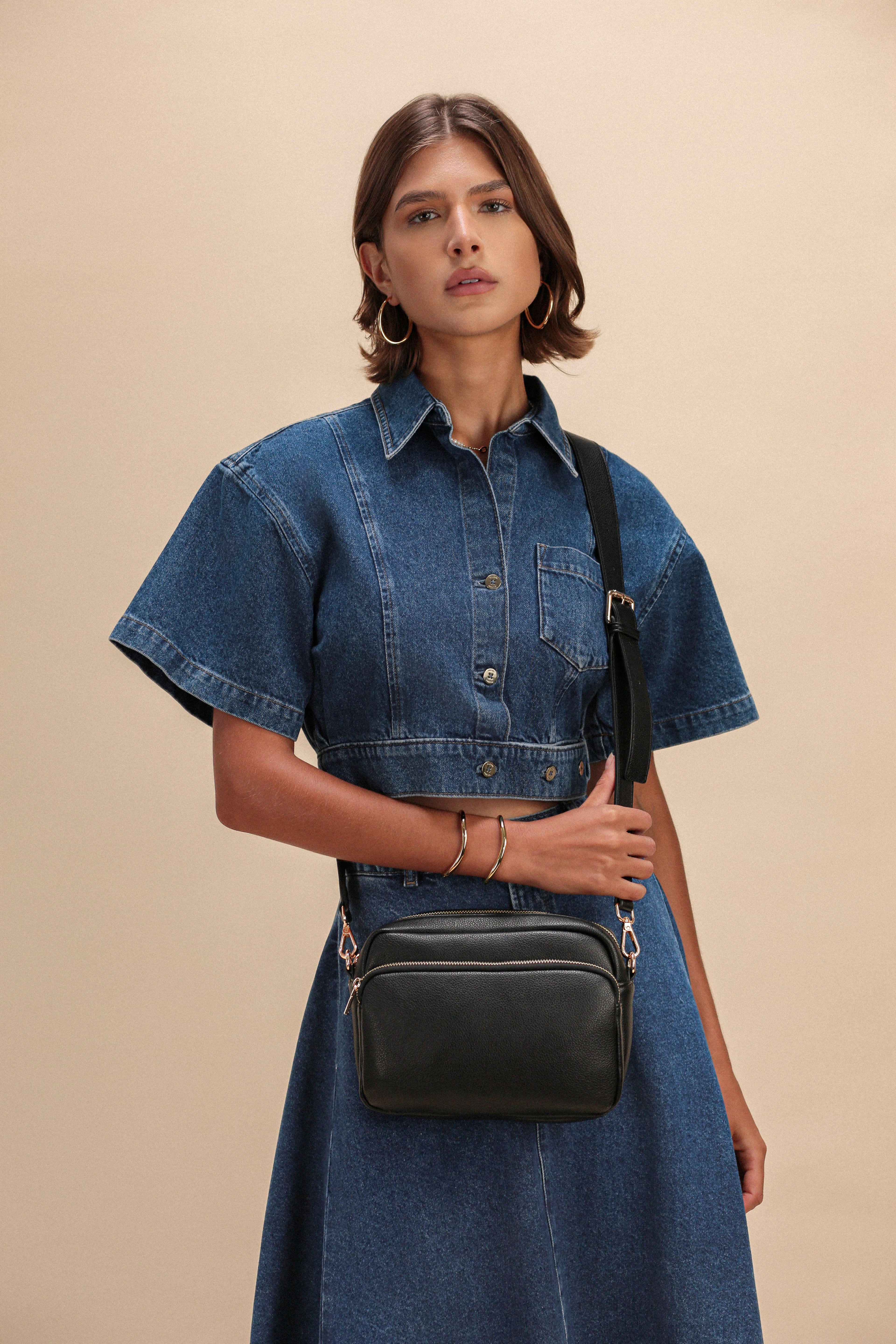 Sophia Bag – Black Pebble