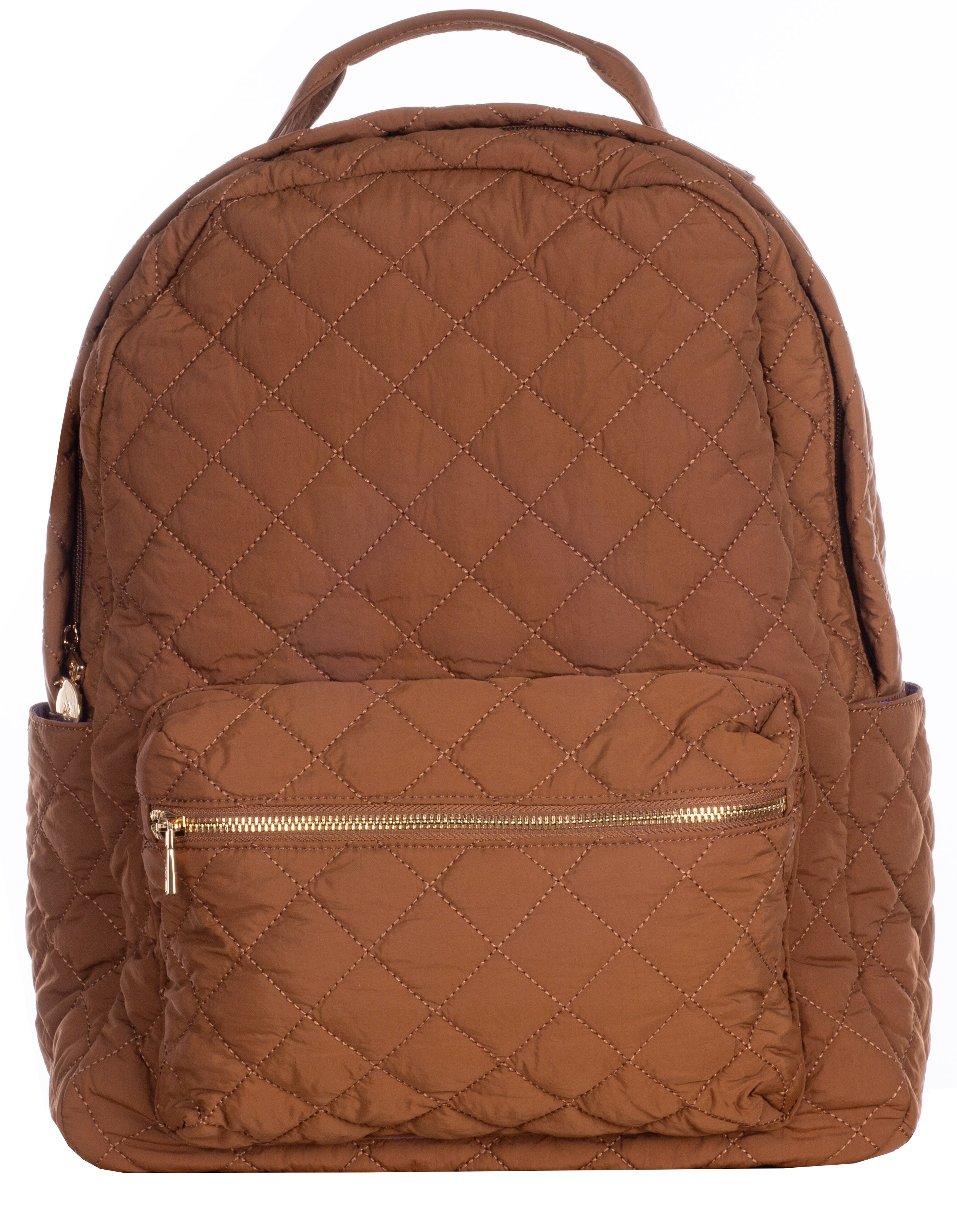 Quilted Backpack - Brown (showroom sample)