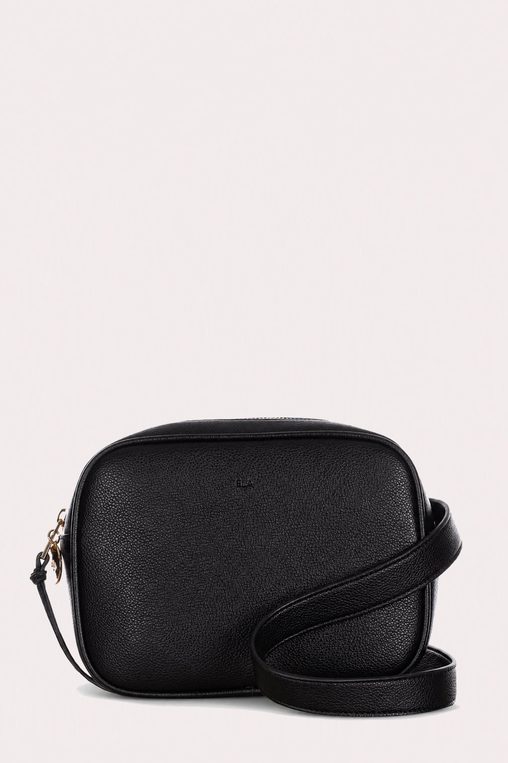 Belt Bag – Black Pebble with Gold Hardware