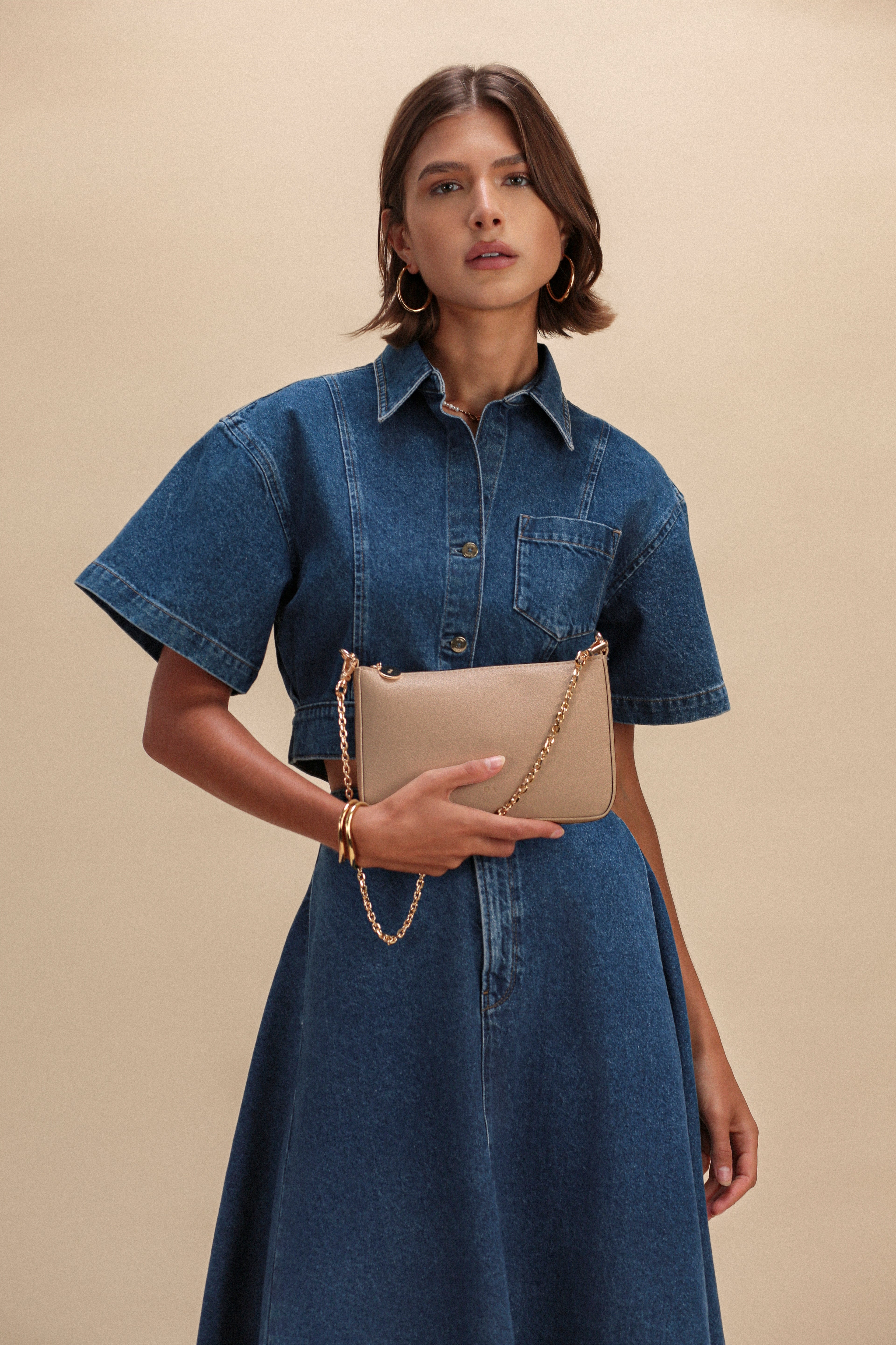 Charlotte Bag - Taupe Pebble