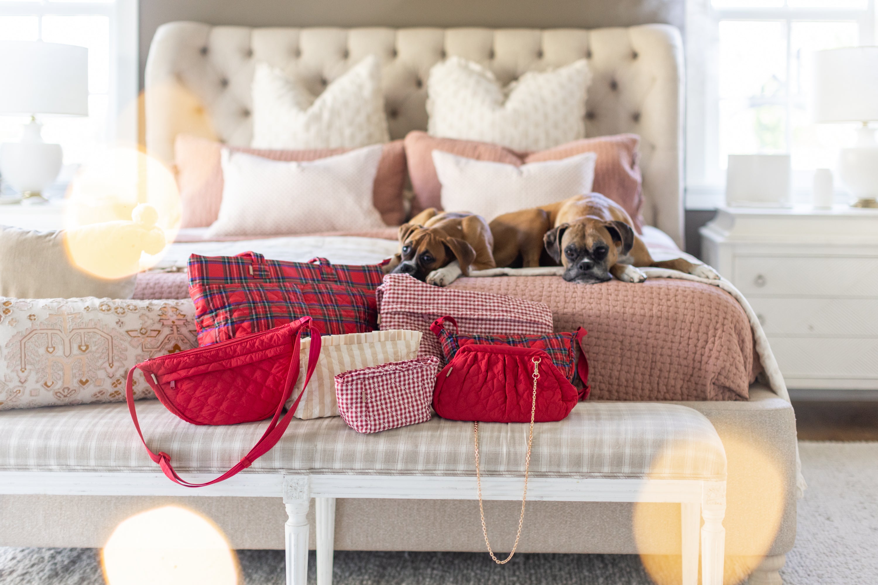 ela x Jillian Harris - Everyday Tote  - Plaid Print