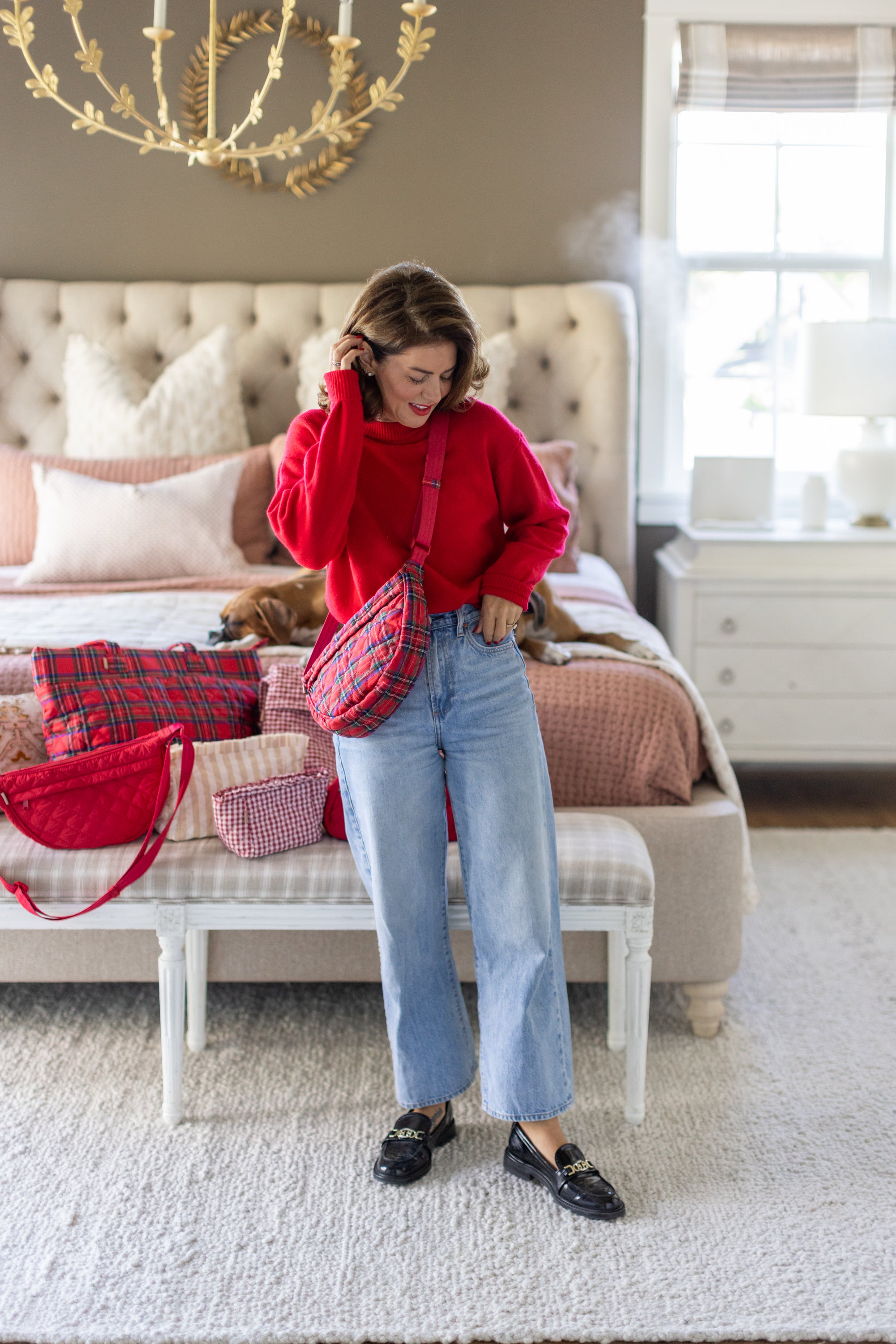 ela x Jillian Harris - Crossbody Bag - Plaid Print