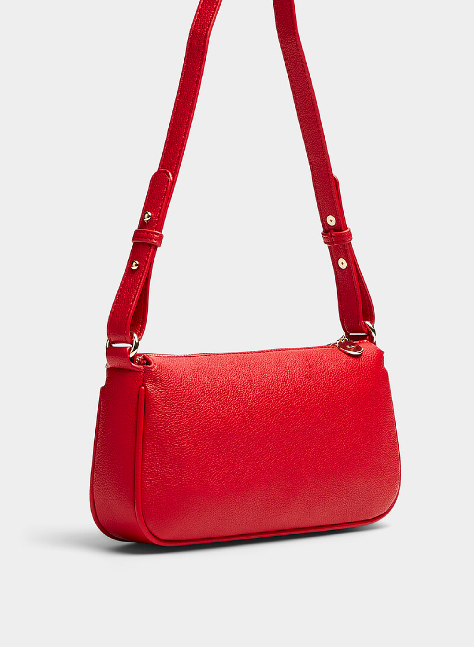 Fayette Shoulder Bag - Red Pebble