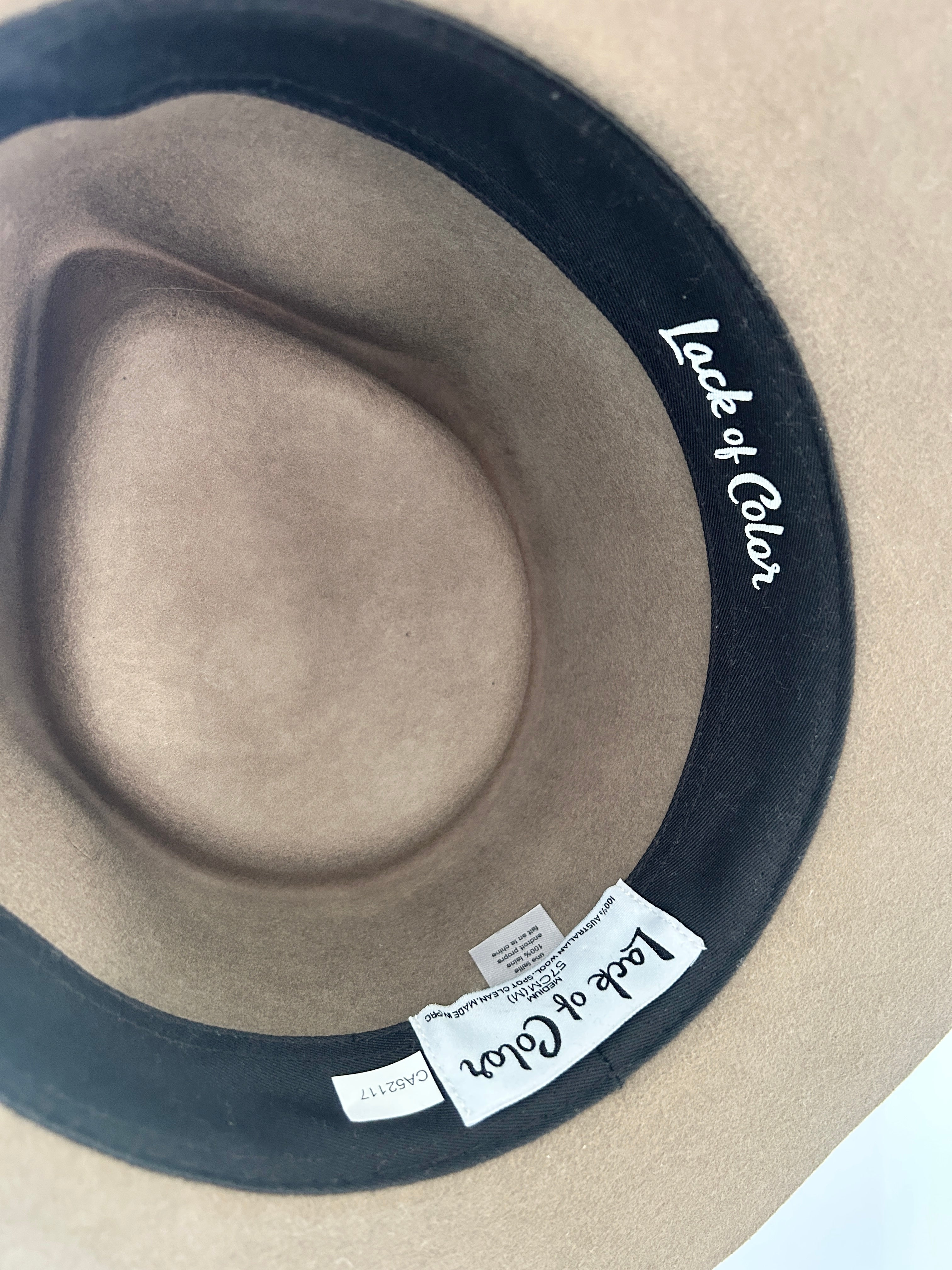 Lack of Color Fedora Hat - Brown - Campaign Shoot Accessories