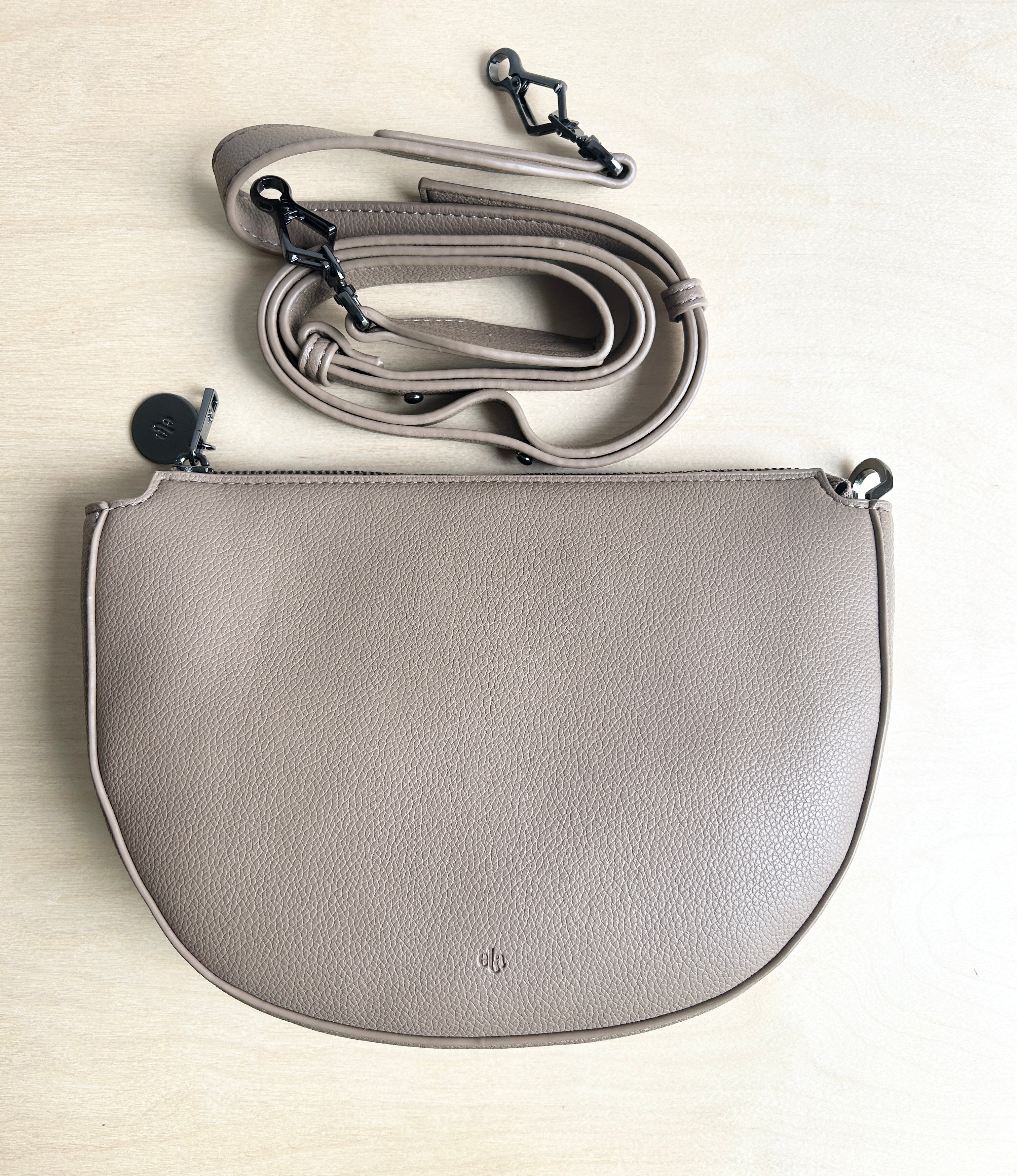 Evelyn Bag - Taupe Pebble Archive