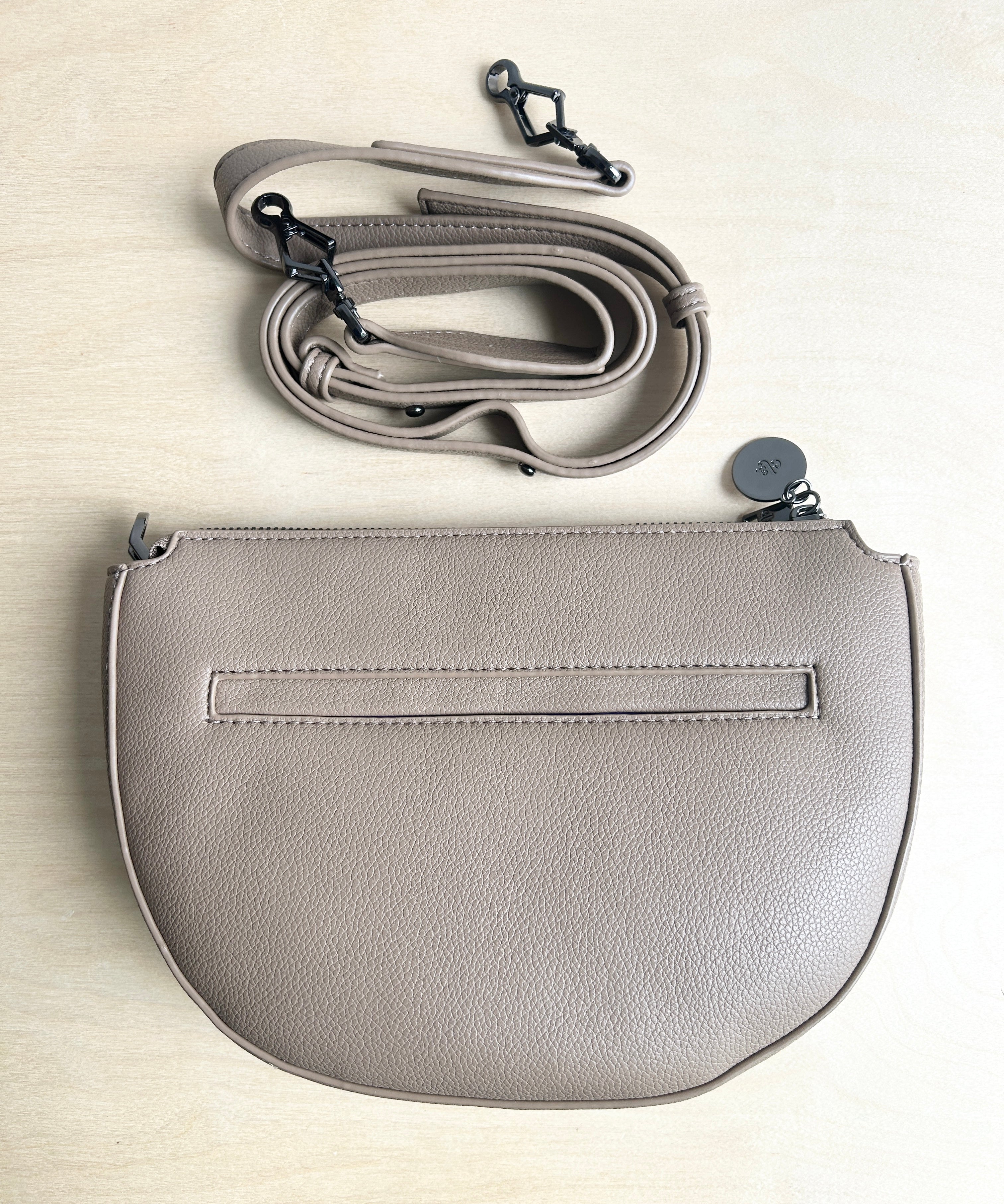Evelyn Bag - Taupe Pebble Archive