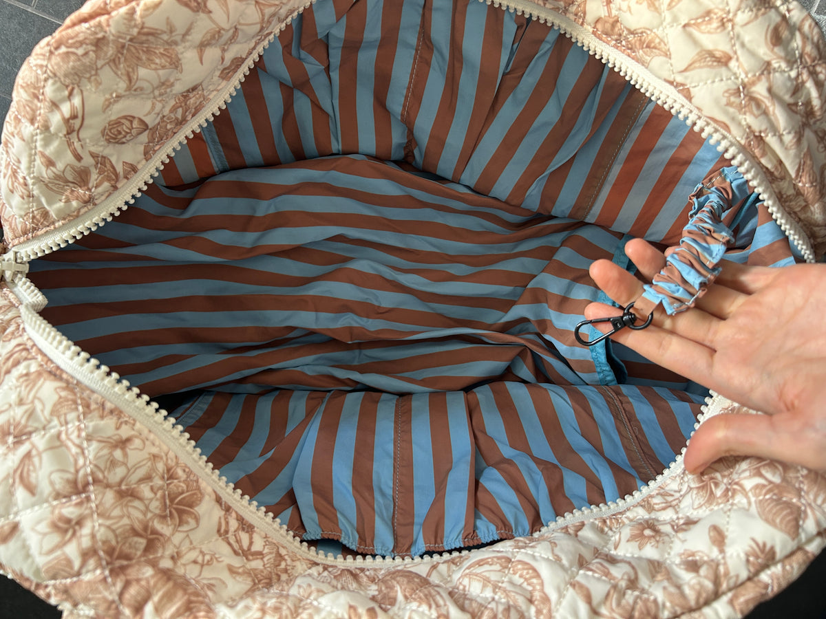 Front Pocket Duffle – Toile Print (Sample)