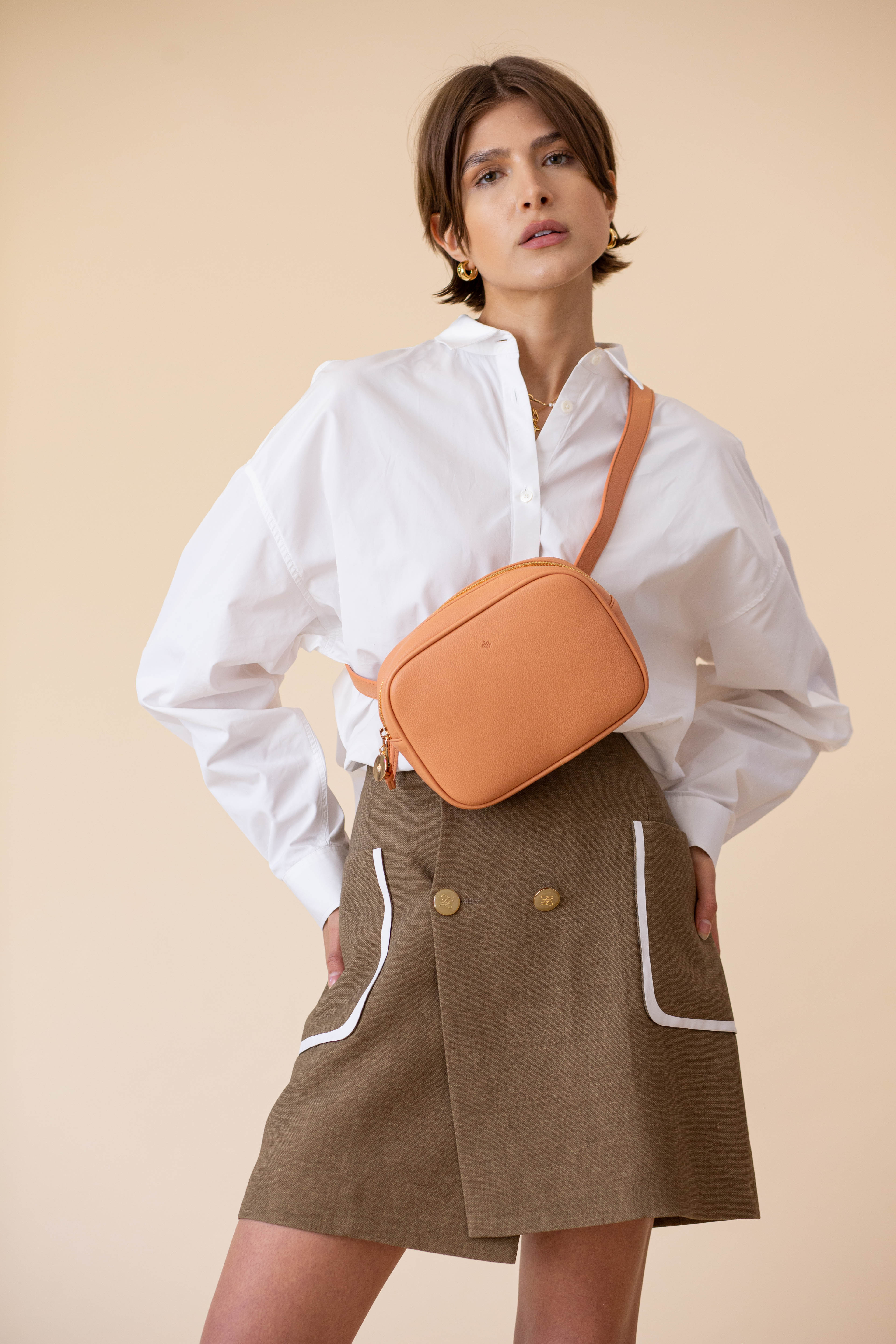 Belt Bag – Peach Pebble