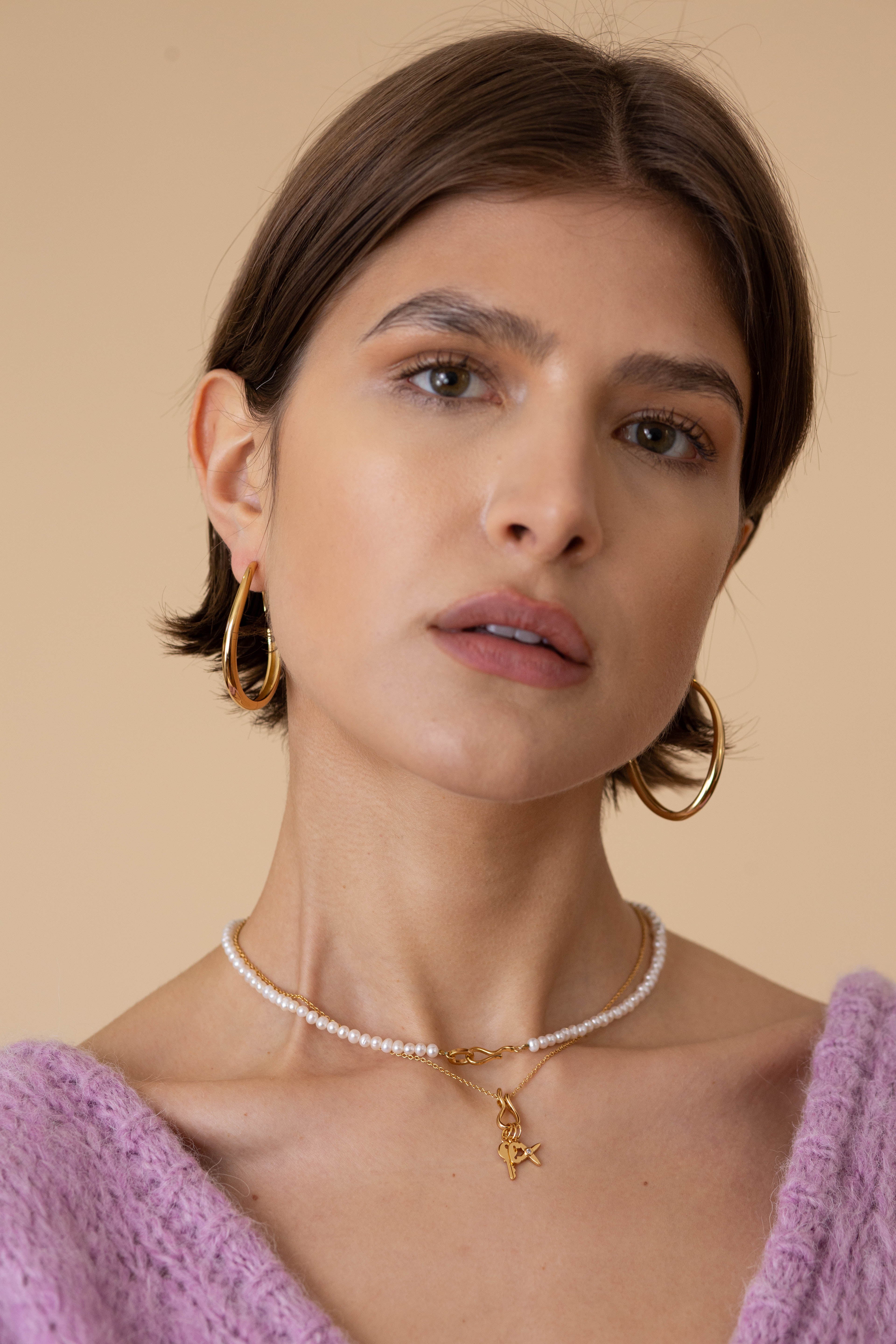 Mini Flow Hook Necklace - 45 cm