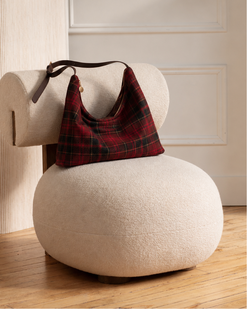 Triangle Bag – Plaid Print