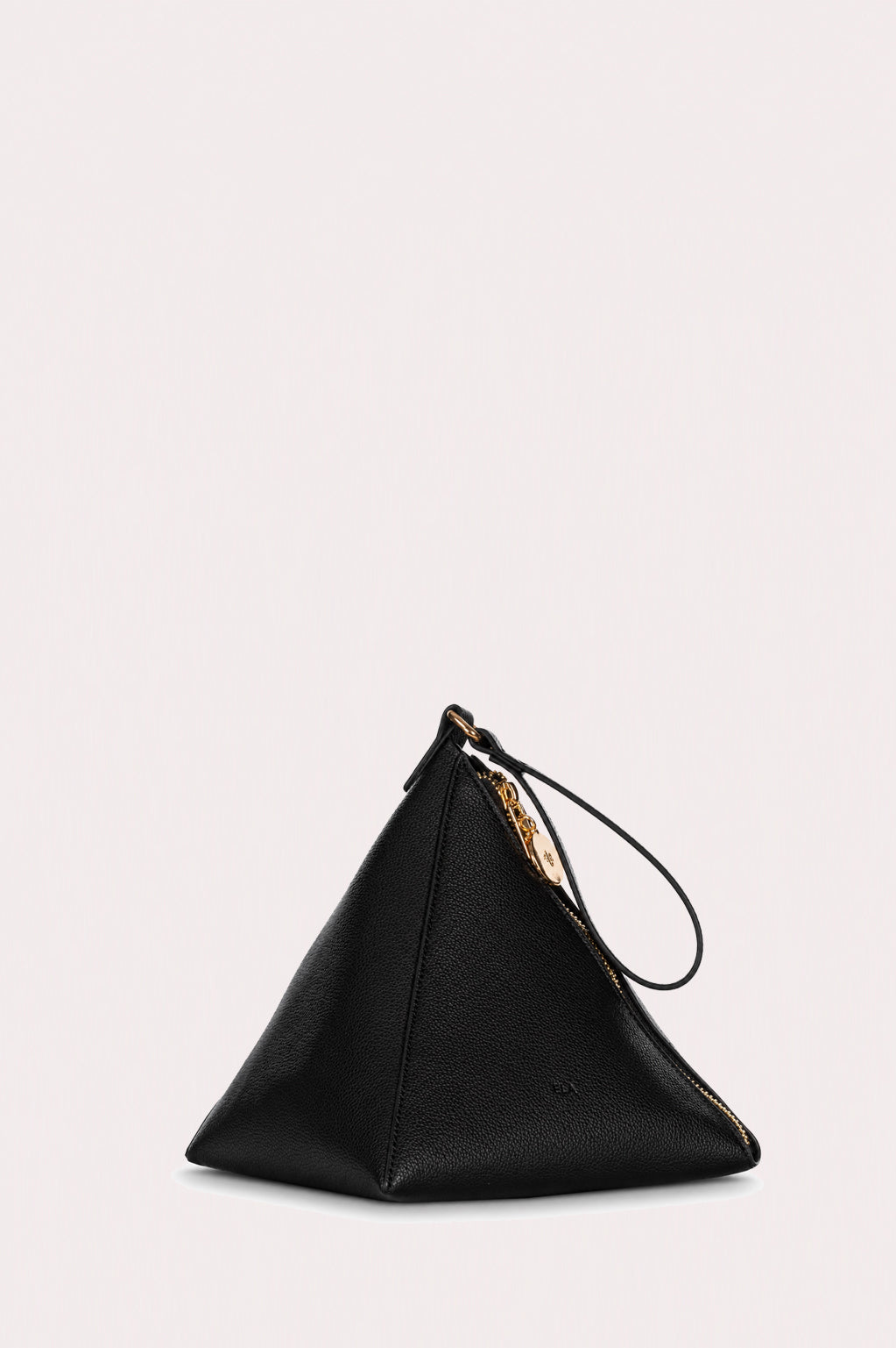 Pyramid Clutch - Black Pebble