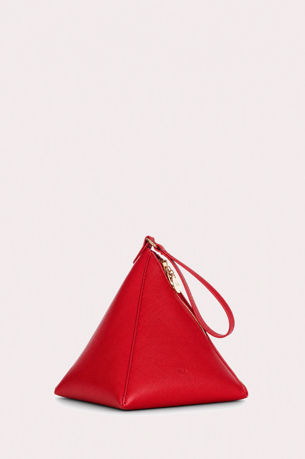 Pyramid Clutch - Red Pebble