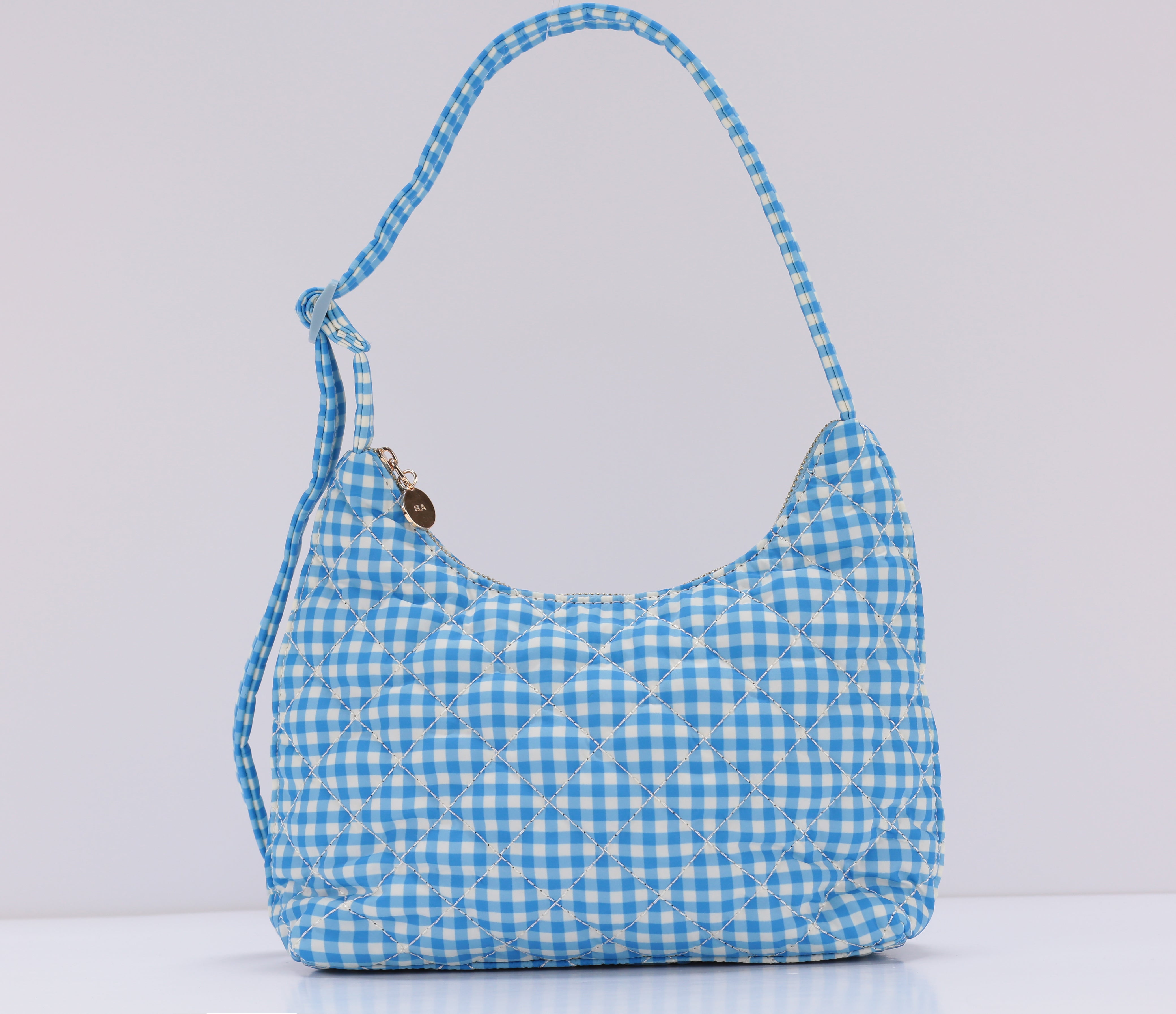 Quilted Marlo Bag - Gingham Print (showroom sample)