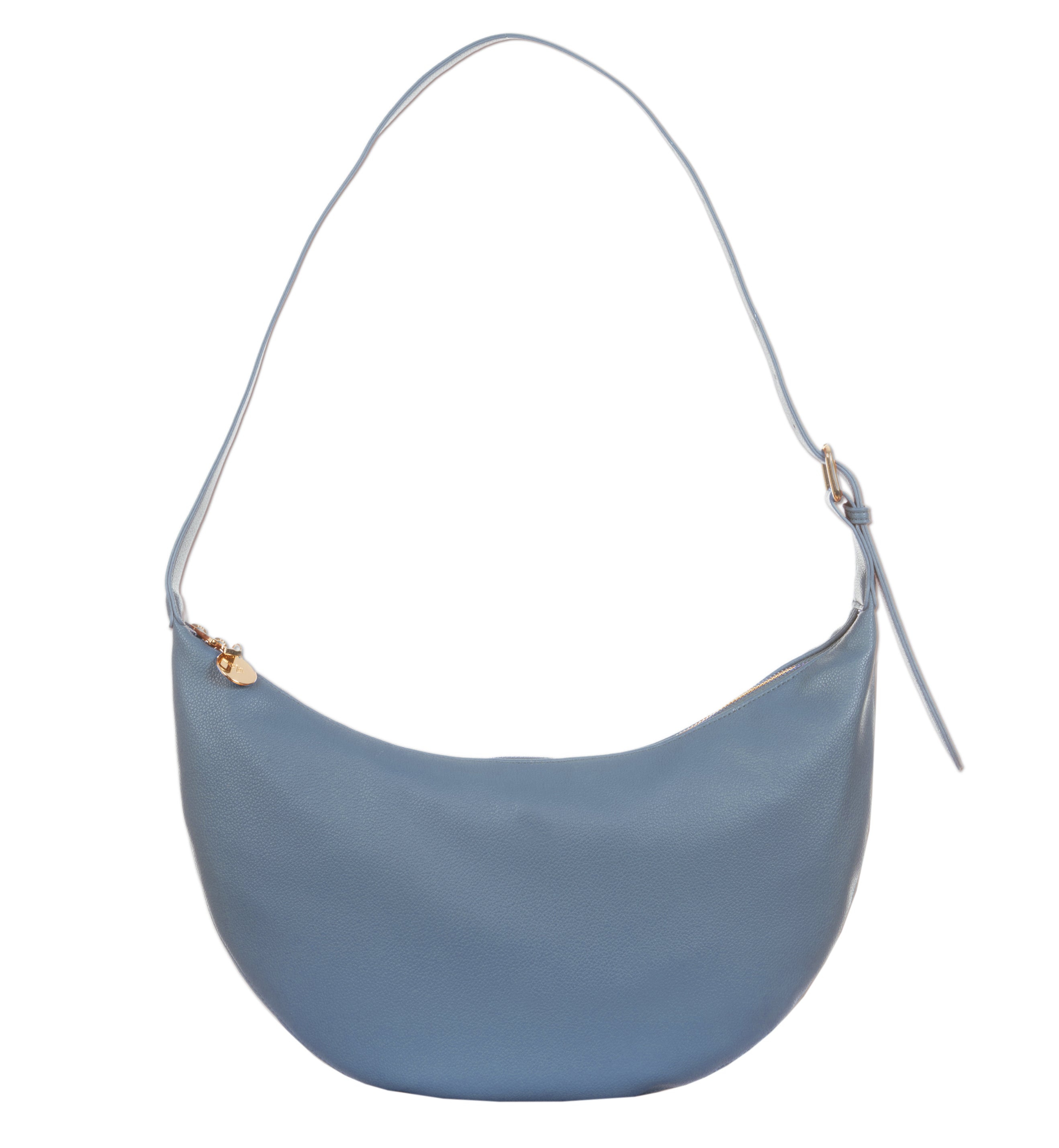 Slouchy Crossbody Bag - Blue Pebble