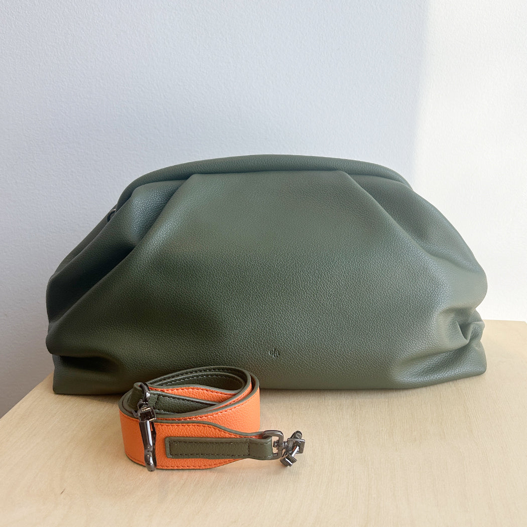 Oversized Frame Bag with strap - Green (comes with dustbag)
