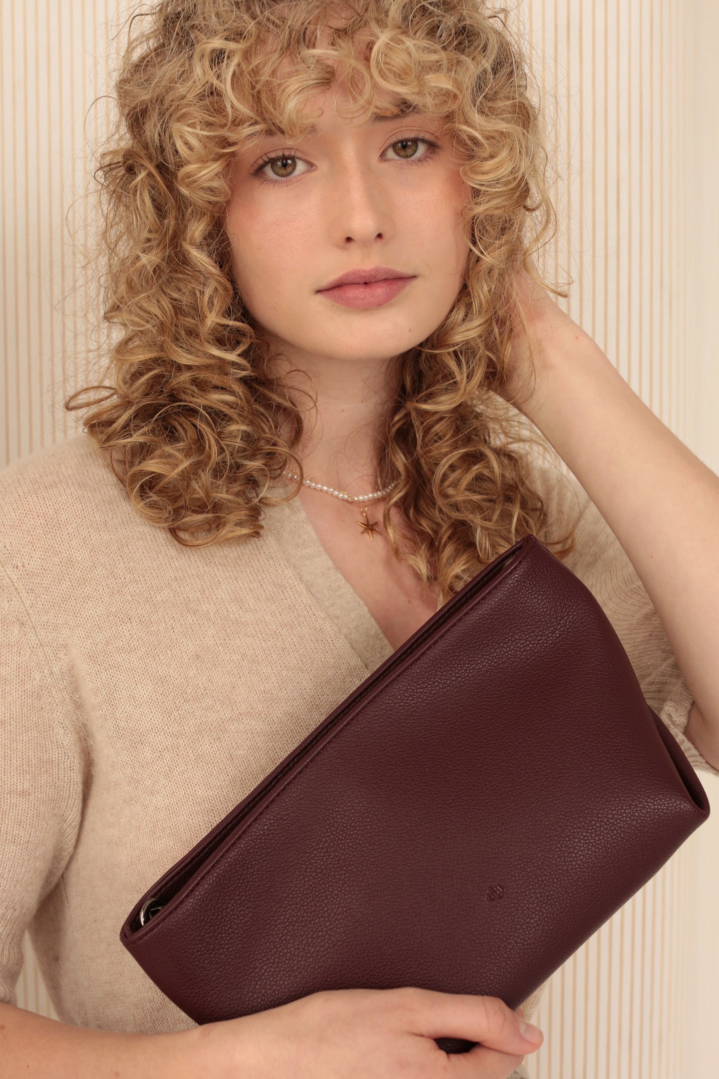 Fiona Bag – Merlot Pebble
