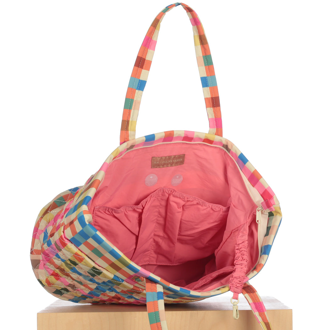 ela x Jillian Harris - New Everyday Tote 2.0 - Gingham Print