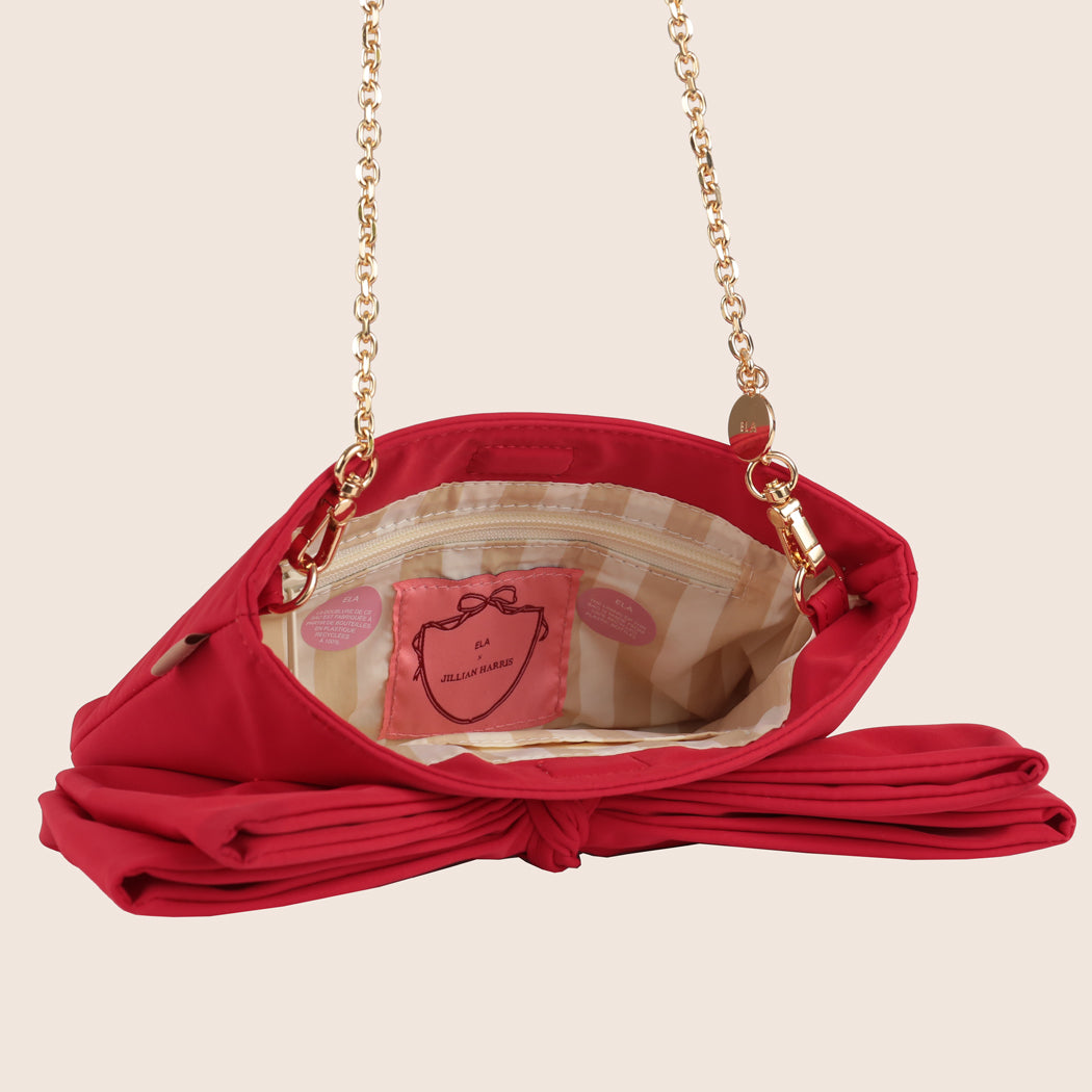 ela x Jillian Harris - Bow Clutch - Red