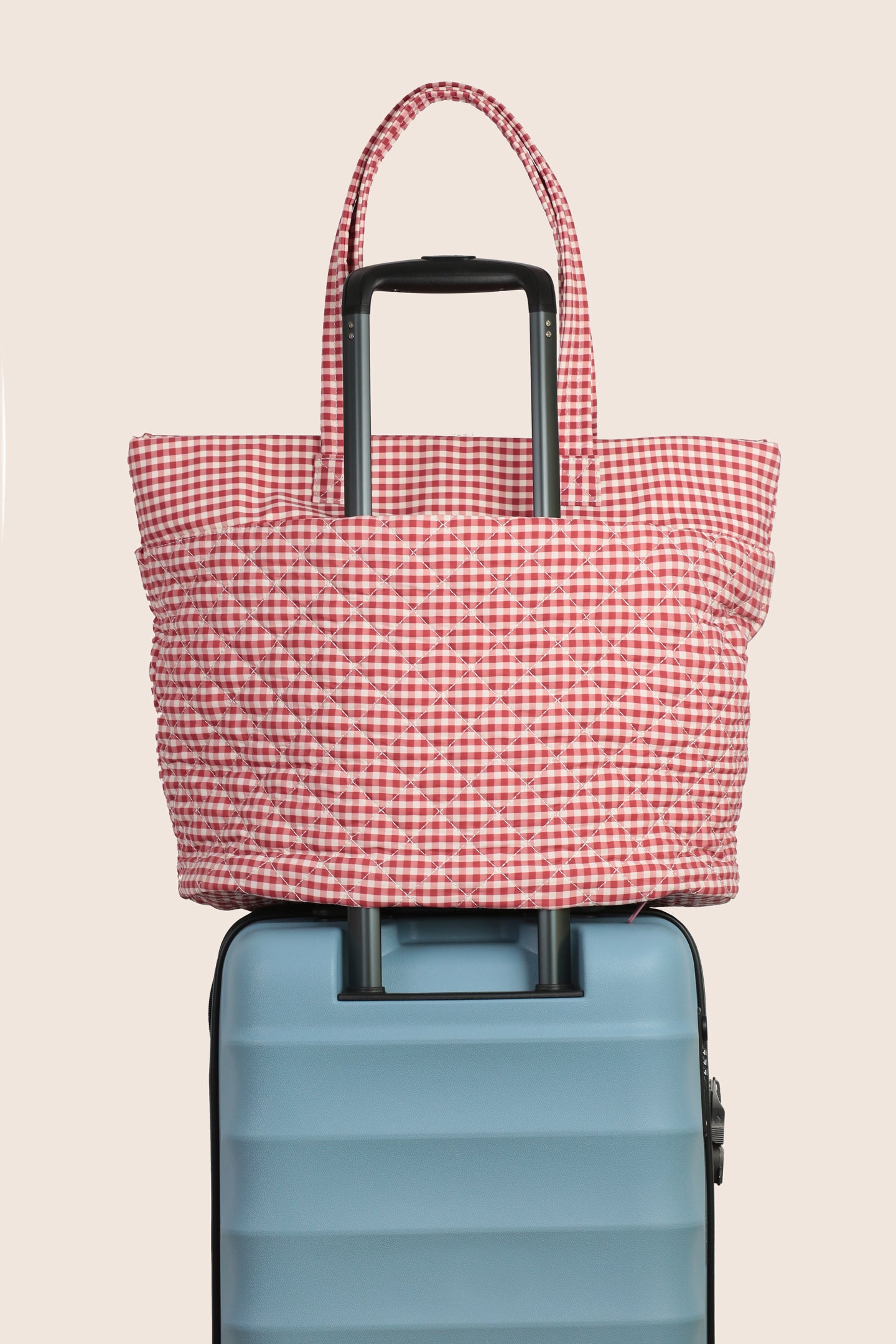 ela x Jillian Harris - Everyday Tote - Red Gingham Print
