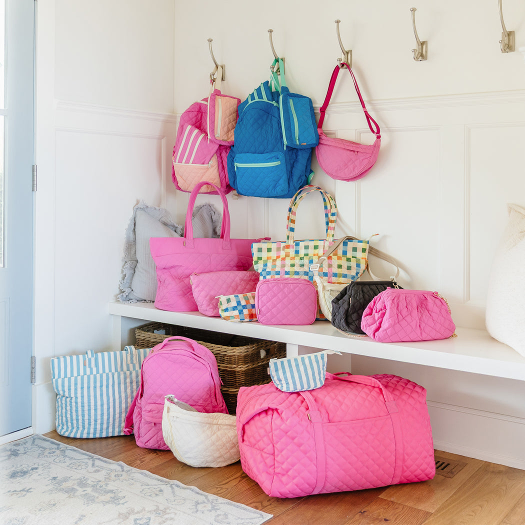ela x Jillian Harris - Zipped Travel Case - Pizzazz Pink
