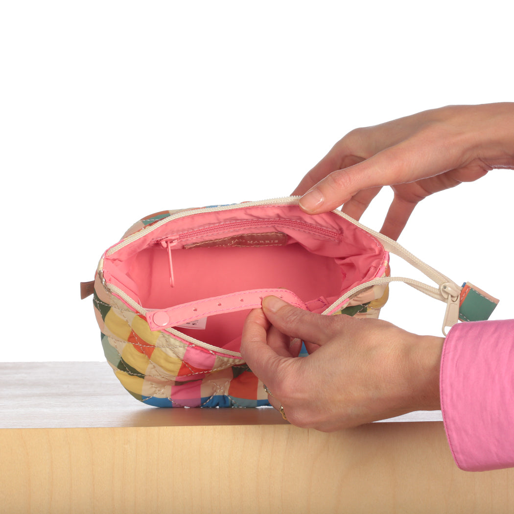 ela x Jillian Harris - Mini Cosmetic Case - Gingham Print