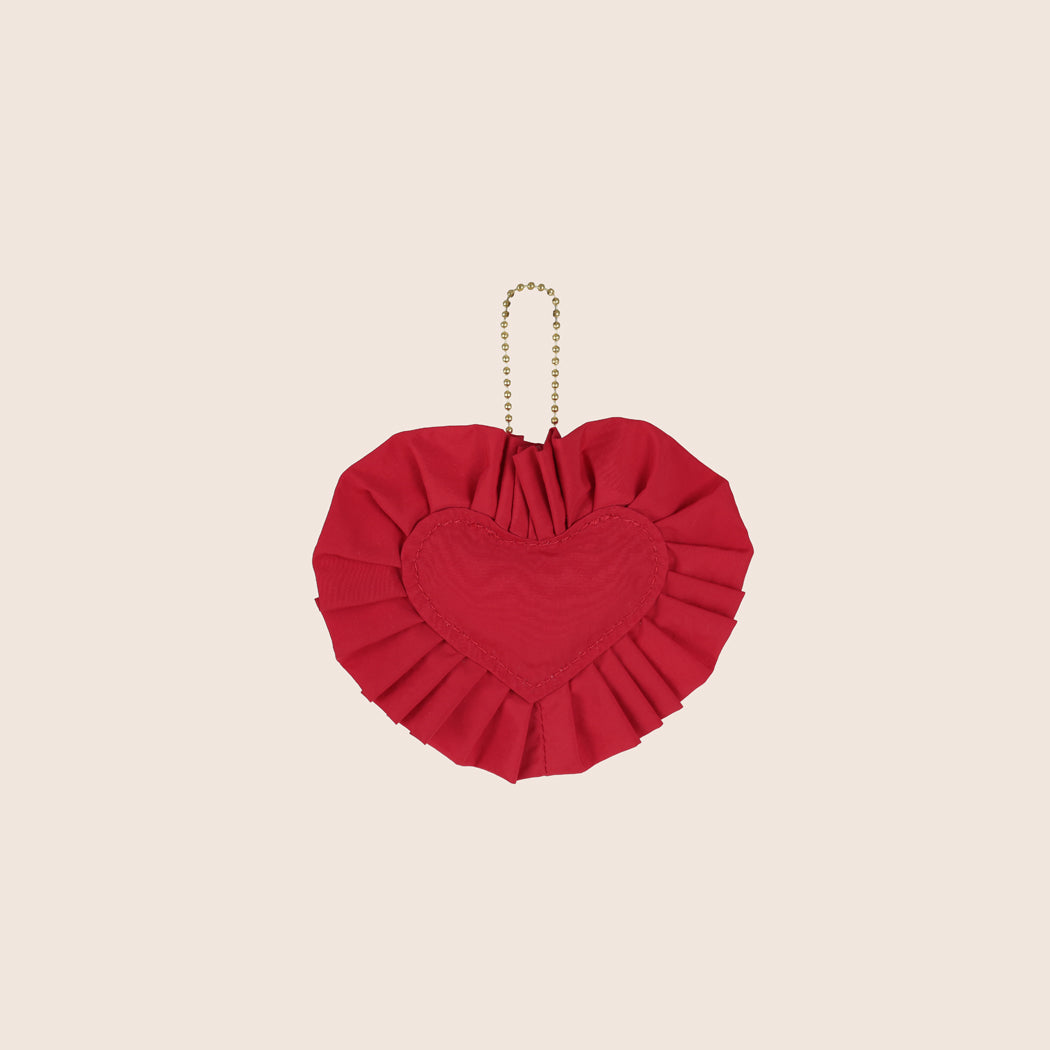 ela x Jillian Harris - Ruffle Heart Ornament - Red