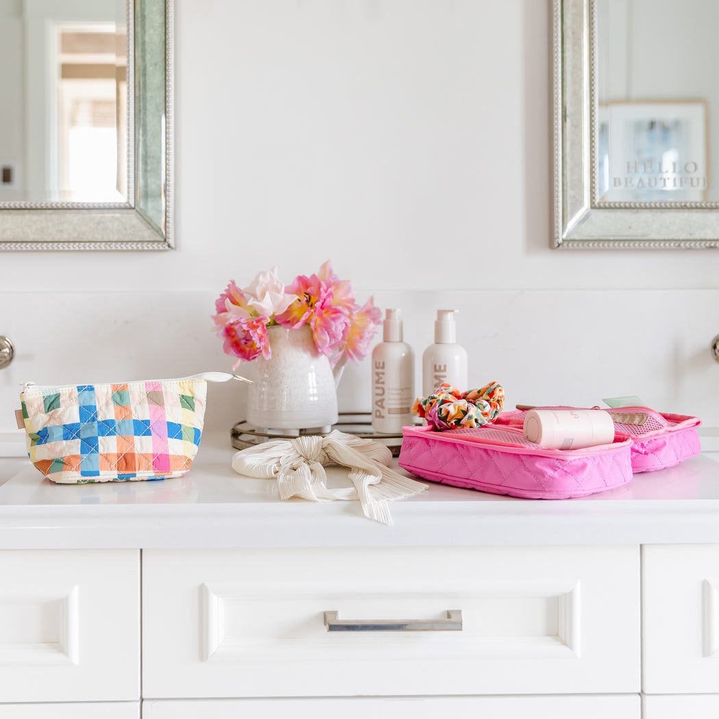 ela x Jillian Harris - Zipped Travel Case - Pizzazz Pink