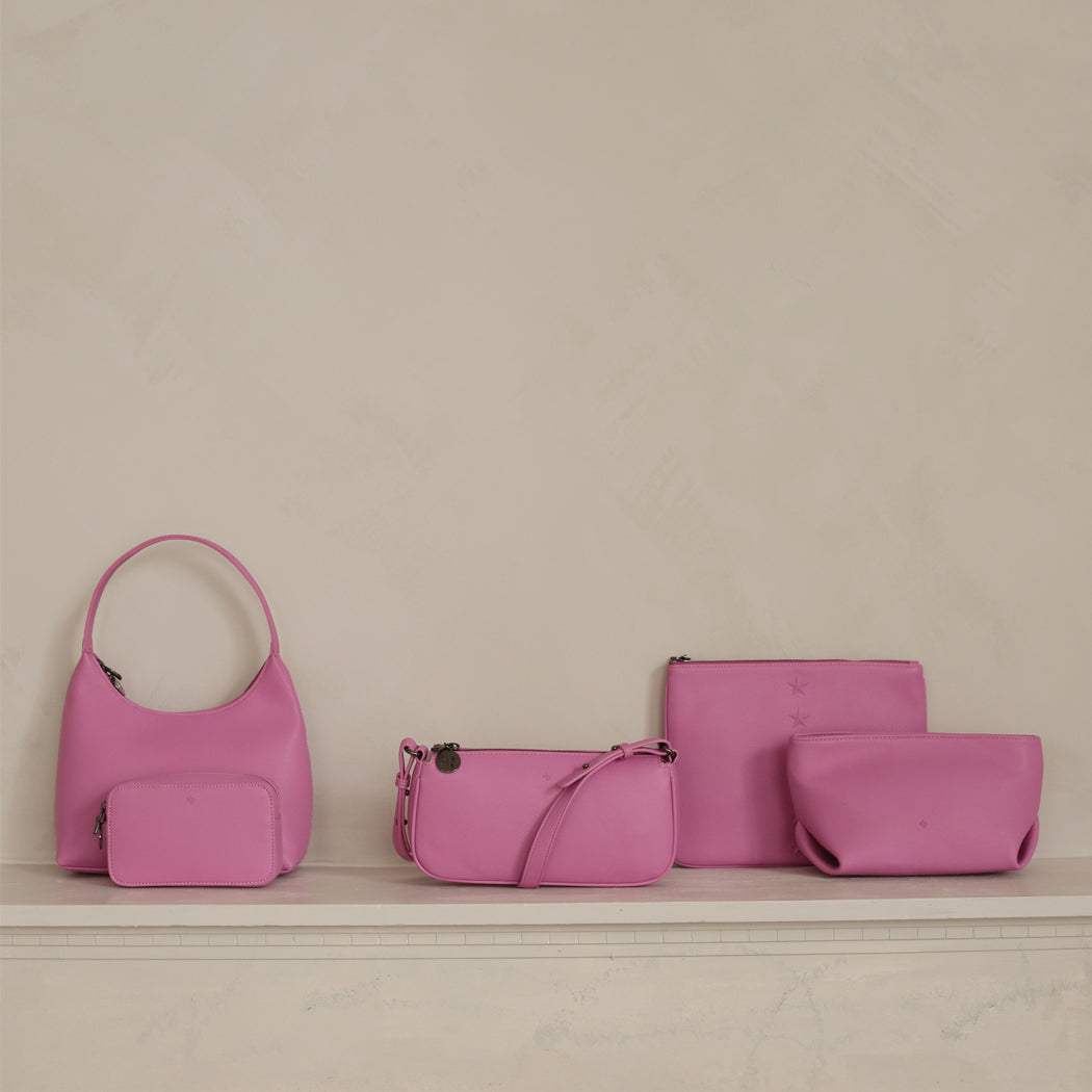 Fayette Shoulder Bag - Pink Pebble