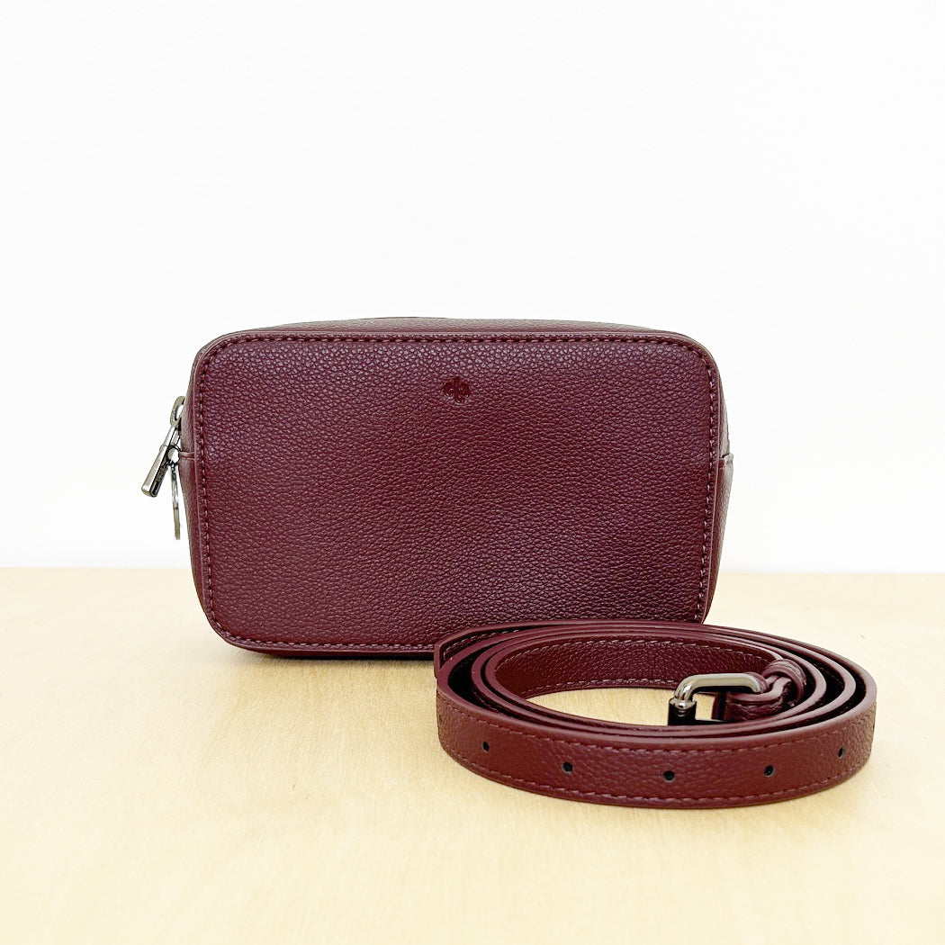 Micro Belt Bag – Burgundy Sample Sale - L/XL
