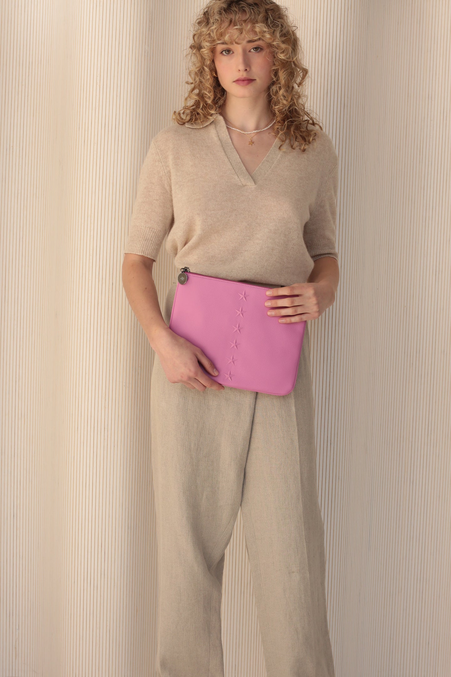 Star Editor's Pouch - Pink Pebble