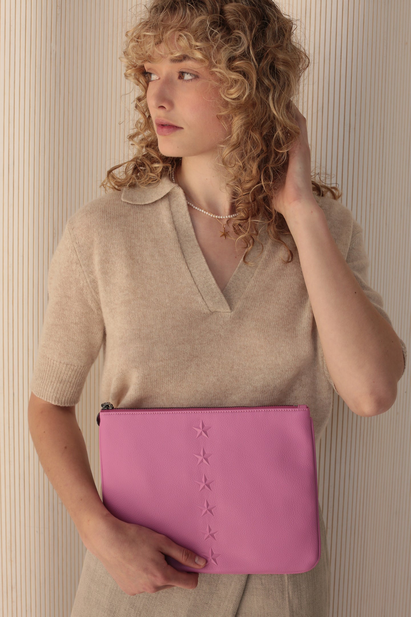 Star Editor's Pouch - Pink Pebble