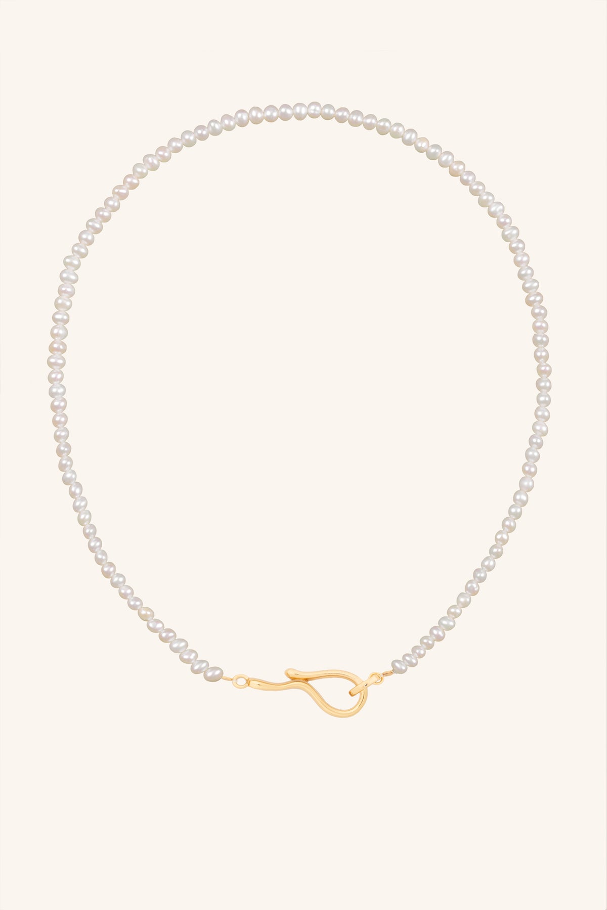 Flow Hook Fresh Water Seed Pearl Necklace