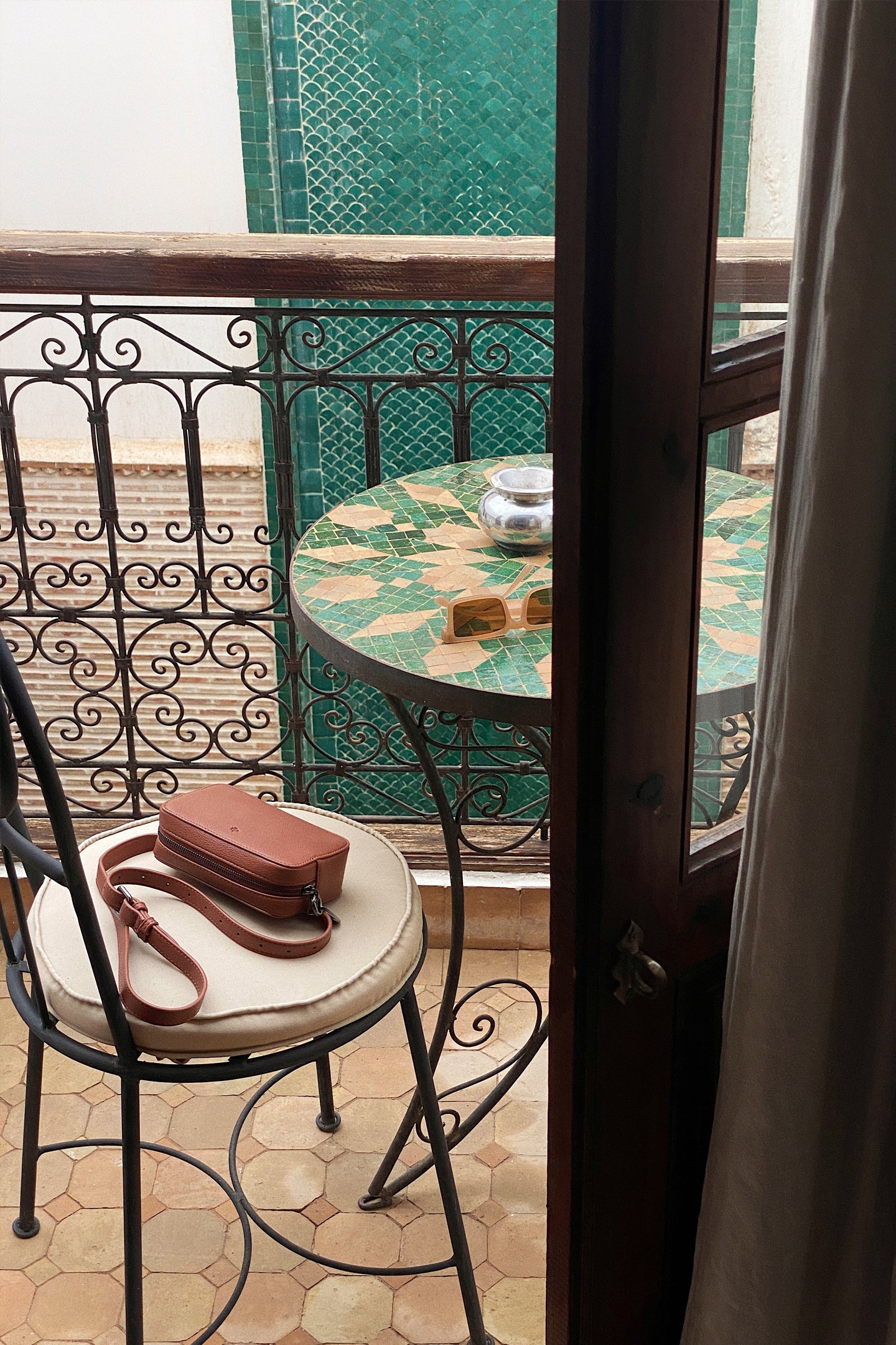 Micro Belt Bag – Walnut Pebble with Gold Hardware