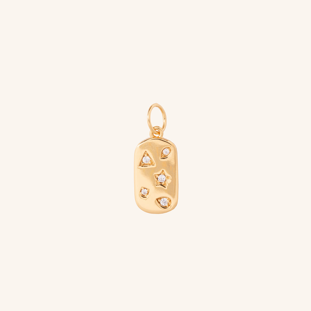 Scatter Motif Dog Tag Charm