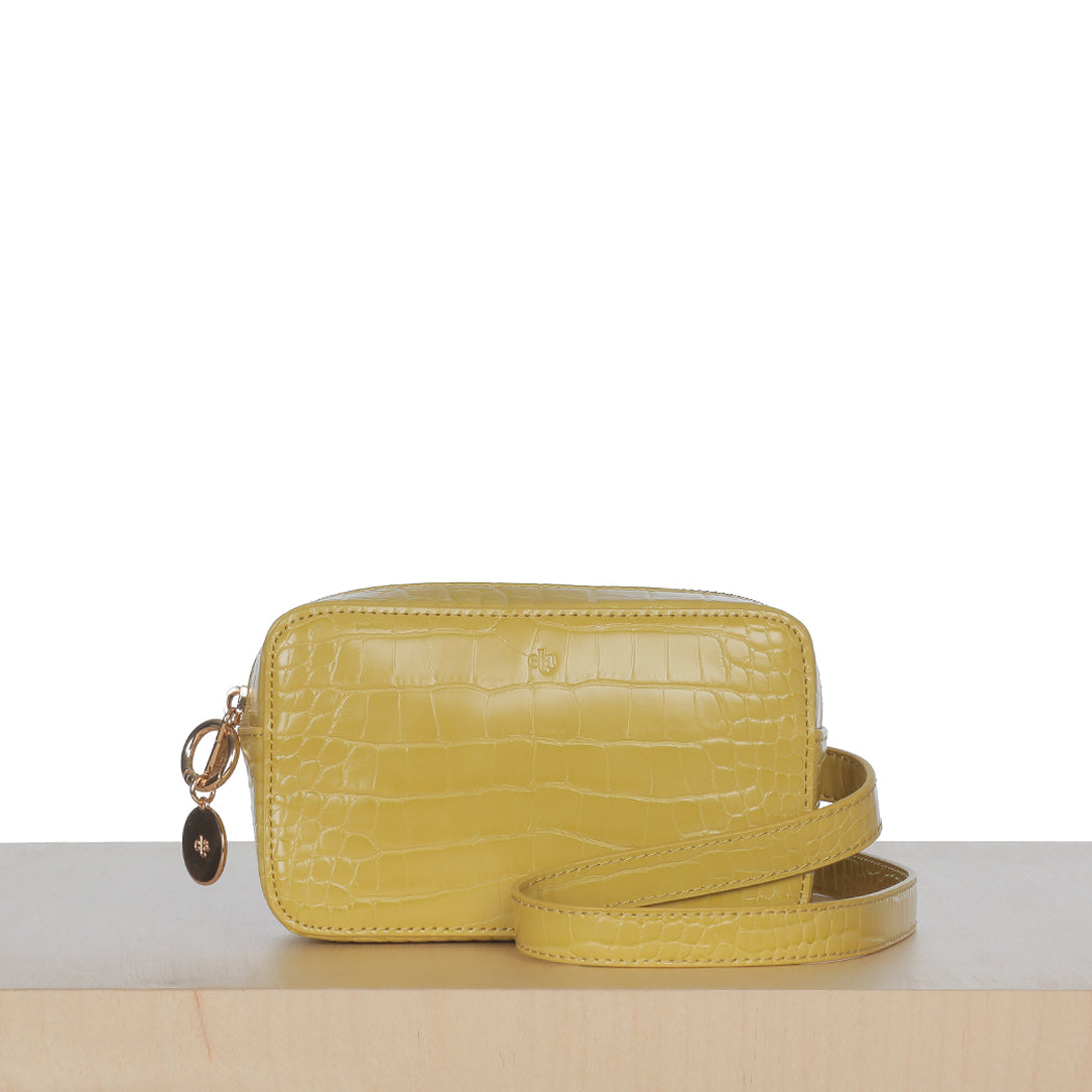 Micro Belt Bag – Chamomile Croc