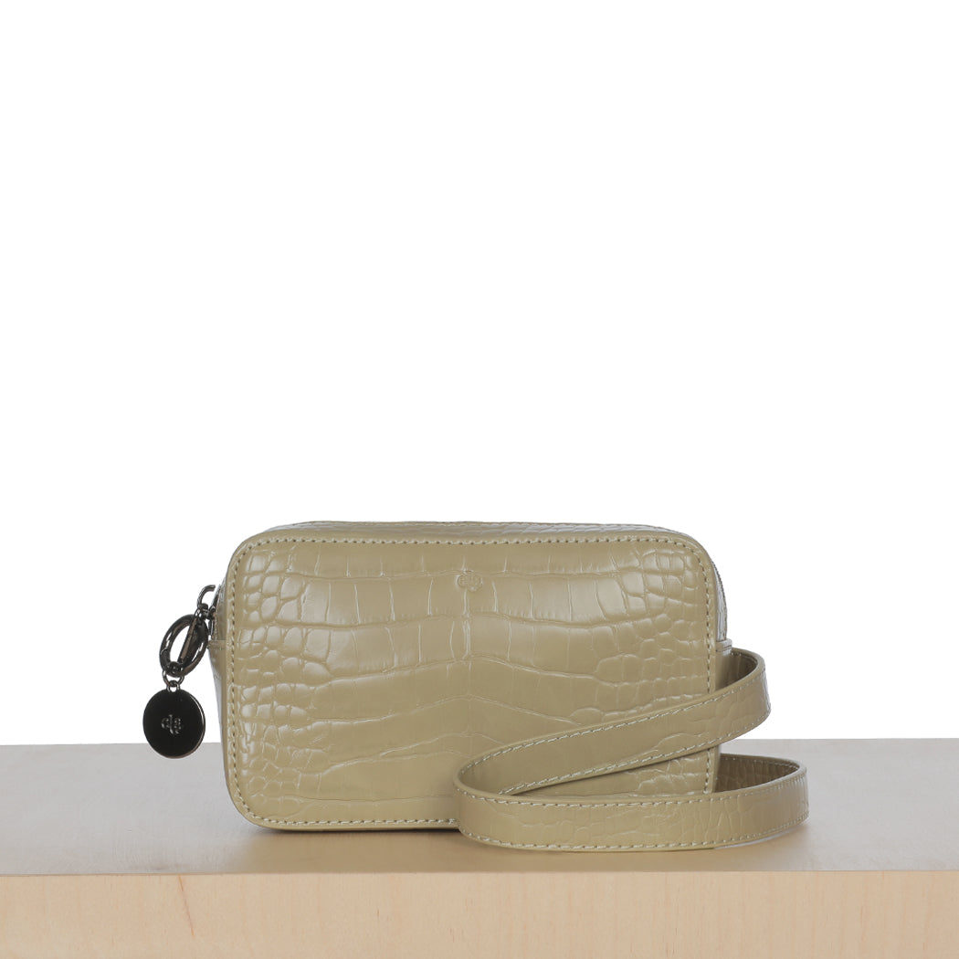 Micro Belt Bag – Sage Croc