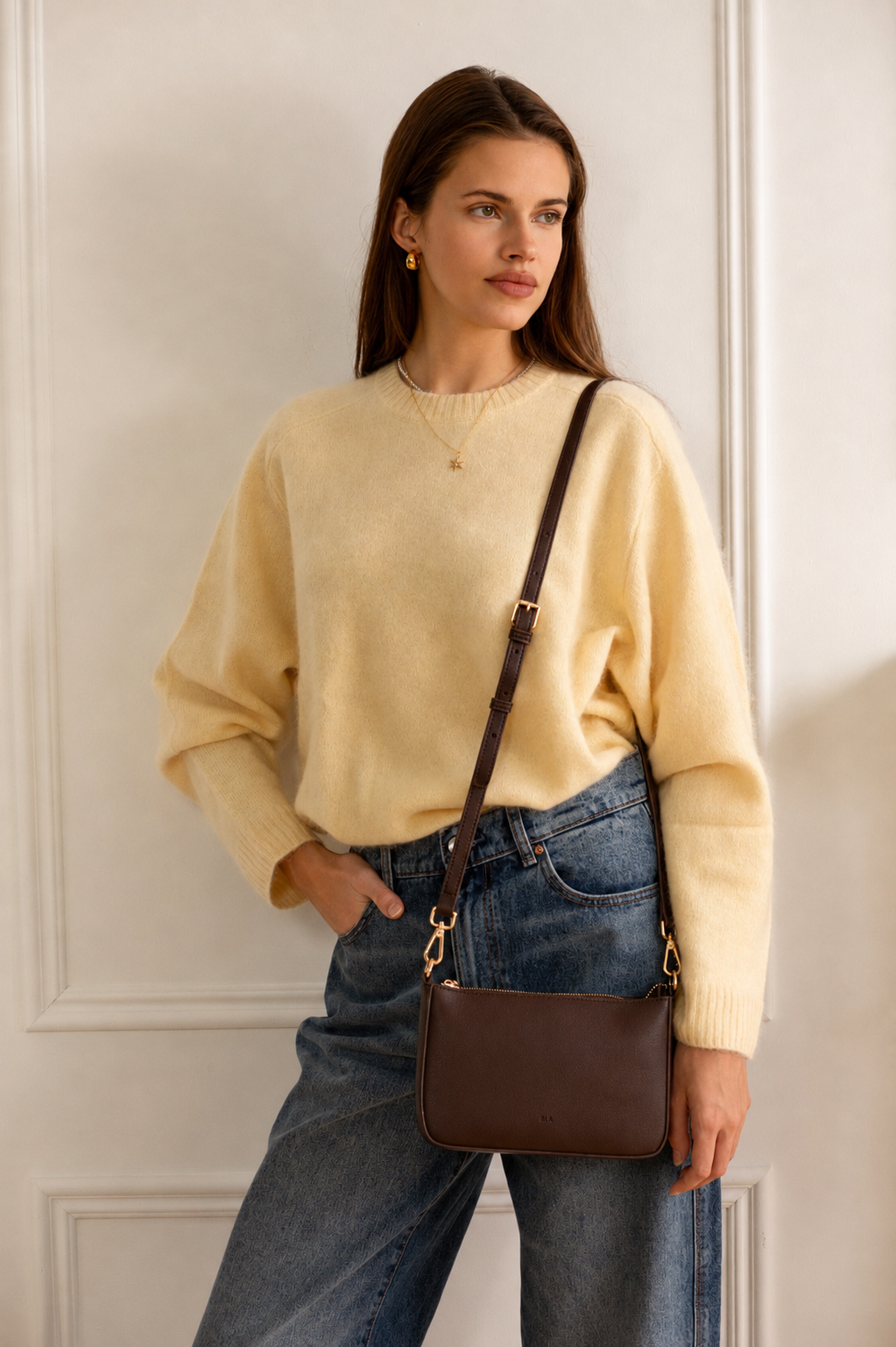 Charlotte Bag - Chocolate Brown Pebble