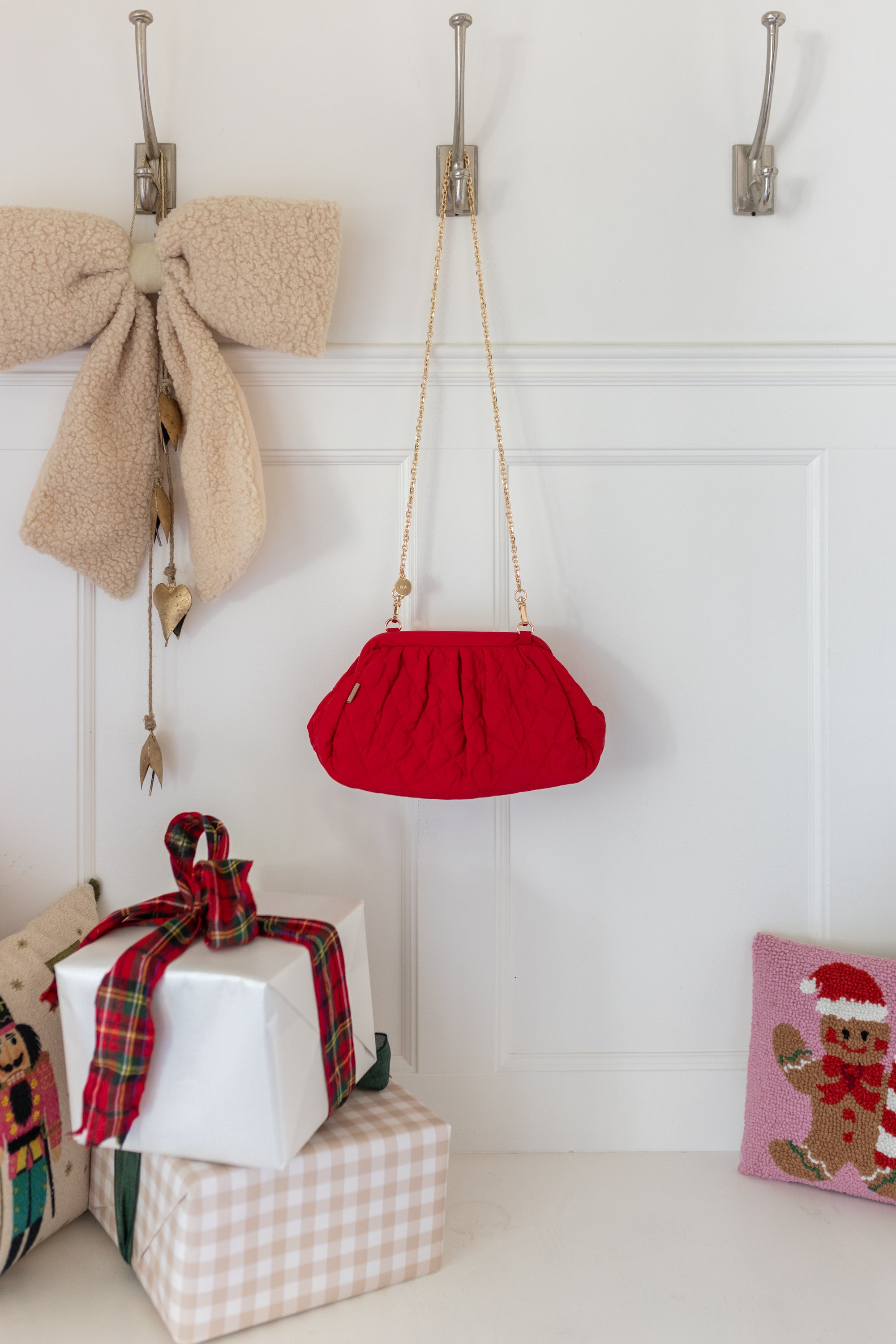 ela x Jillian Harris - Frame Clutch - Red