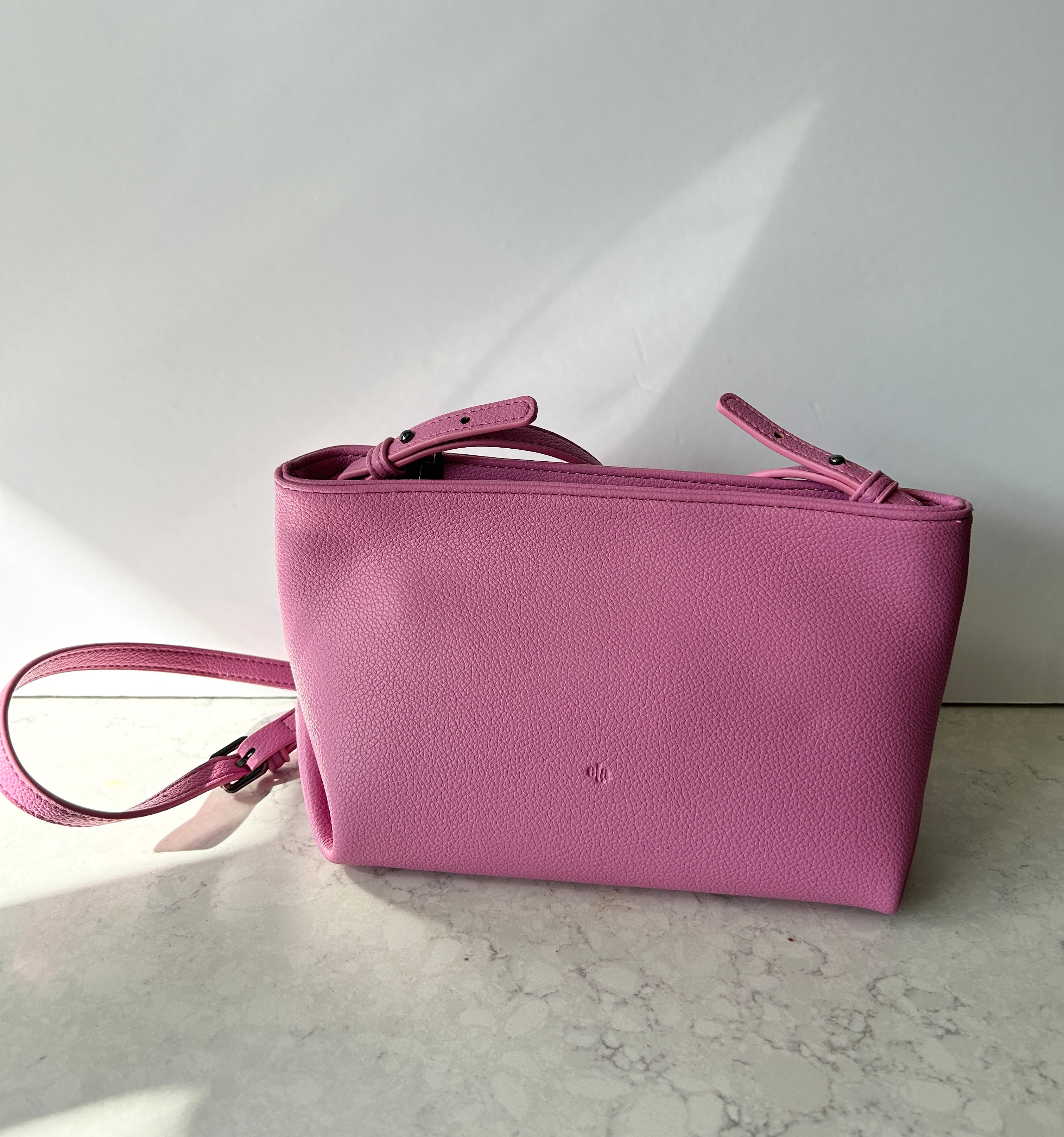 Fiona Bag - Pink with removable strap (showroom sample)
