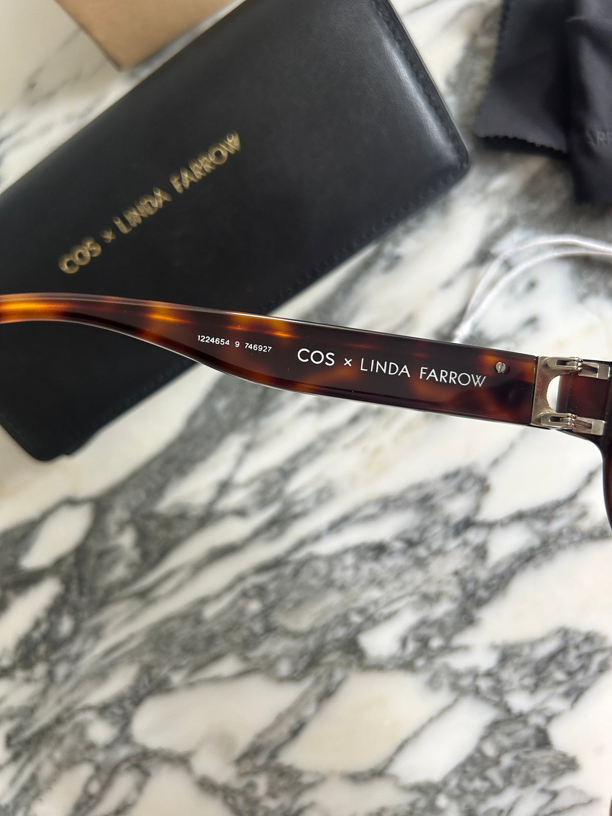 Linda Farrow x COS Tortoiseshell Brown Acetate Sunglasses
