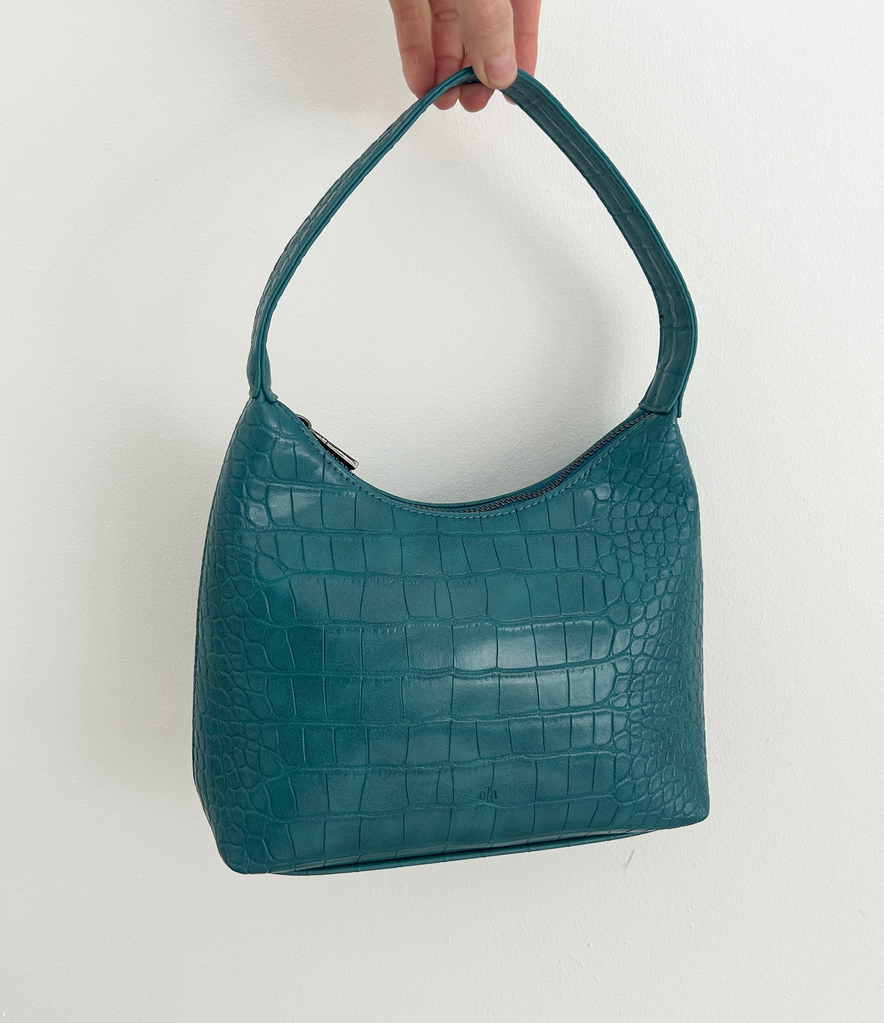 Mini Marlo Bag - Teal Croc (showroom sample)