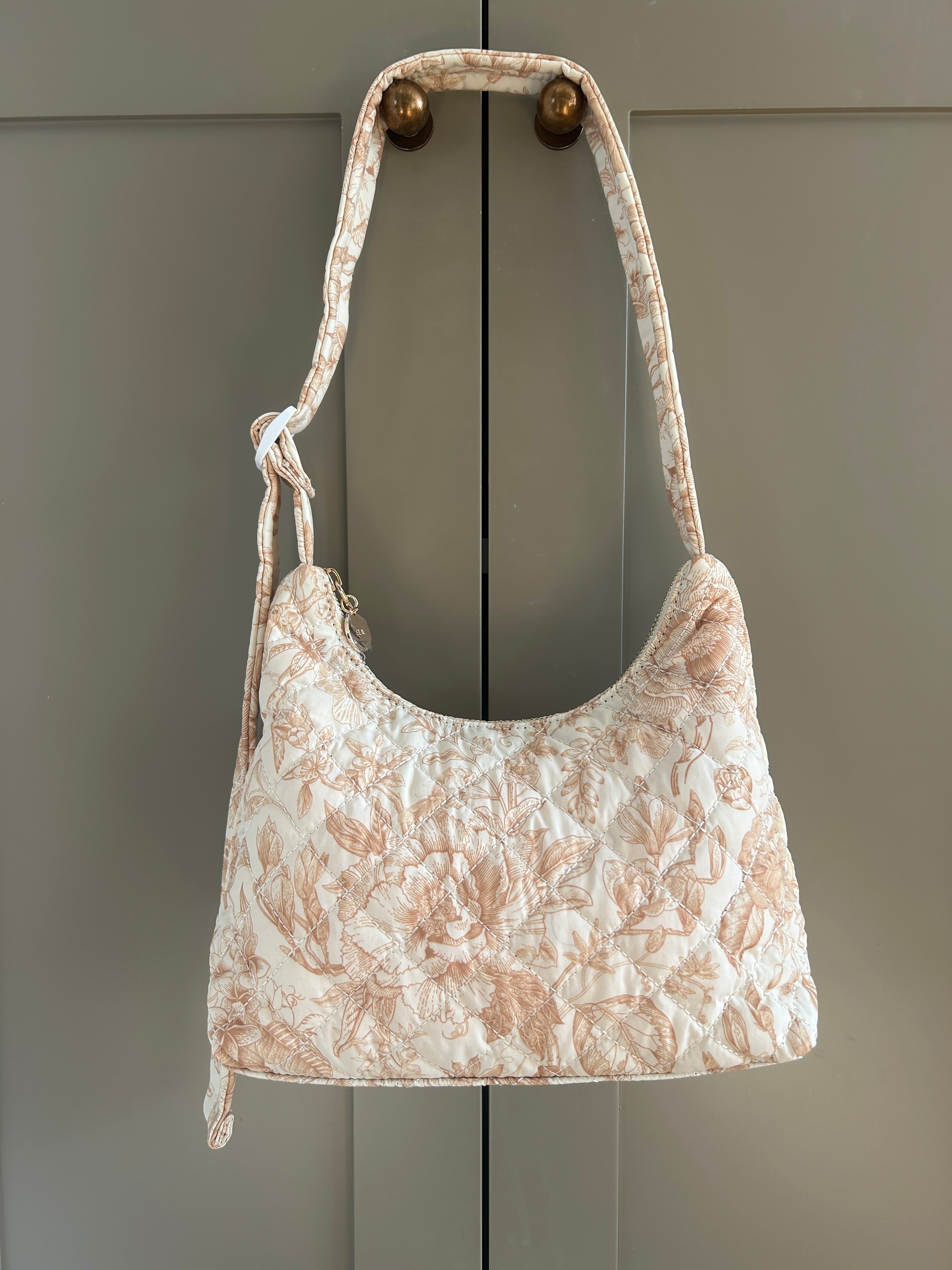 Quilted Marlo Bag - Toile Print (showroom sample)