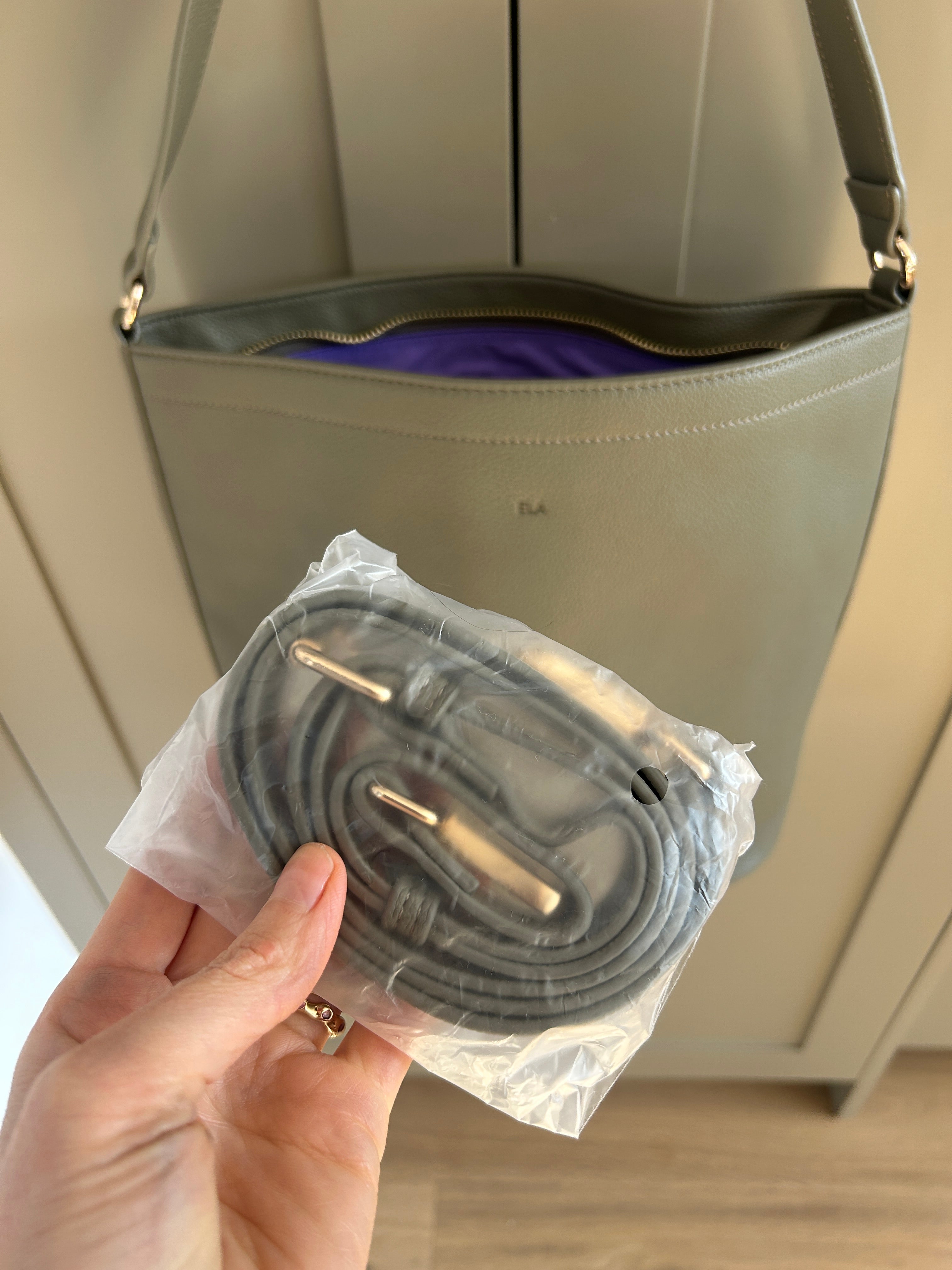 Bucket Bag  - Olive Green Sample (Showroom Sample)