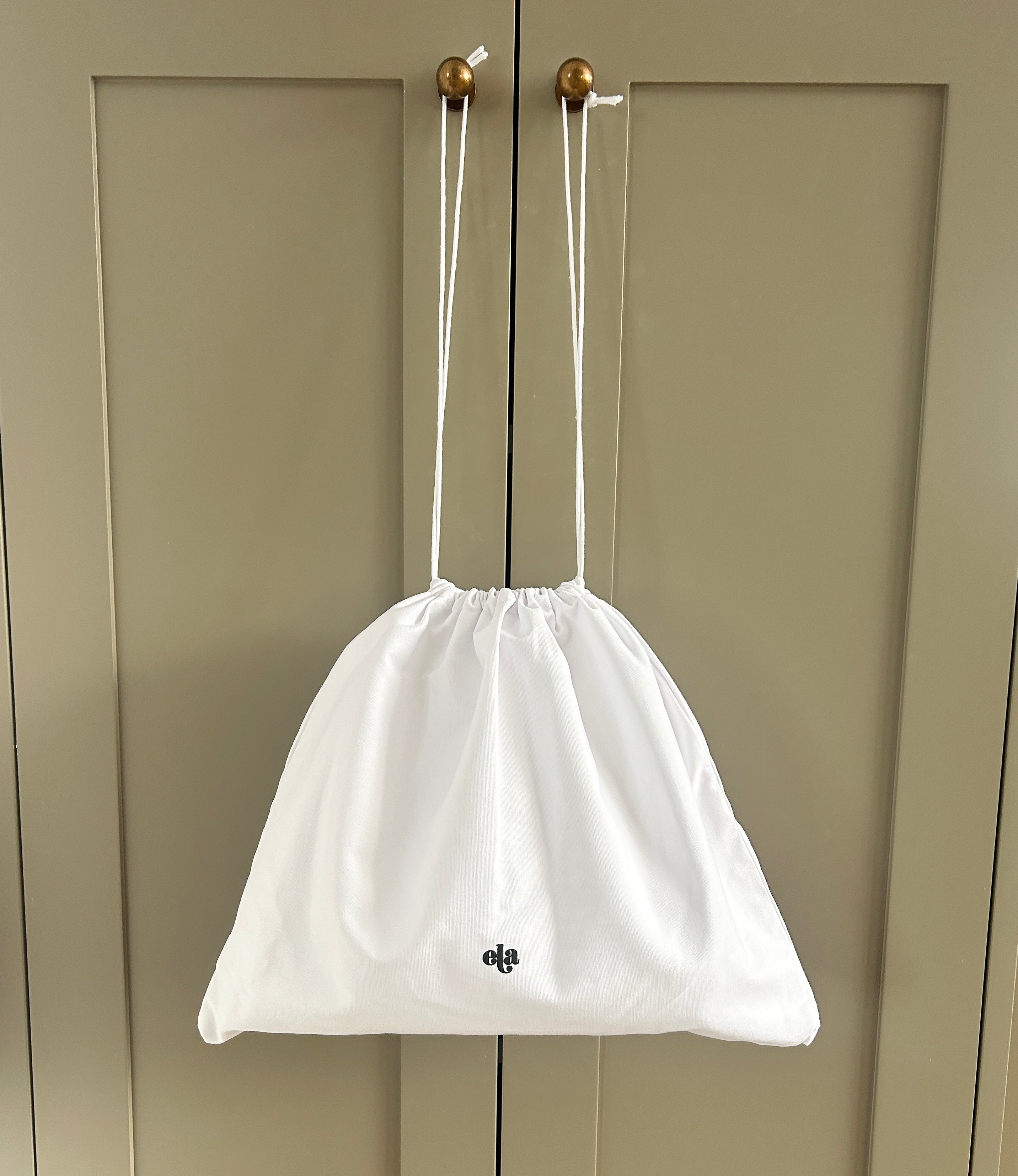Medium Cotton Dustbag  - White