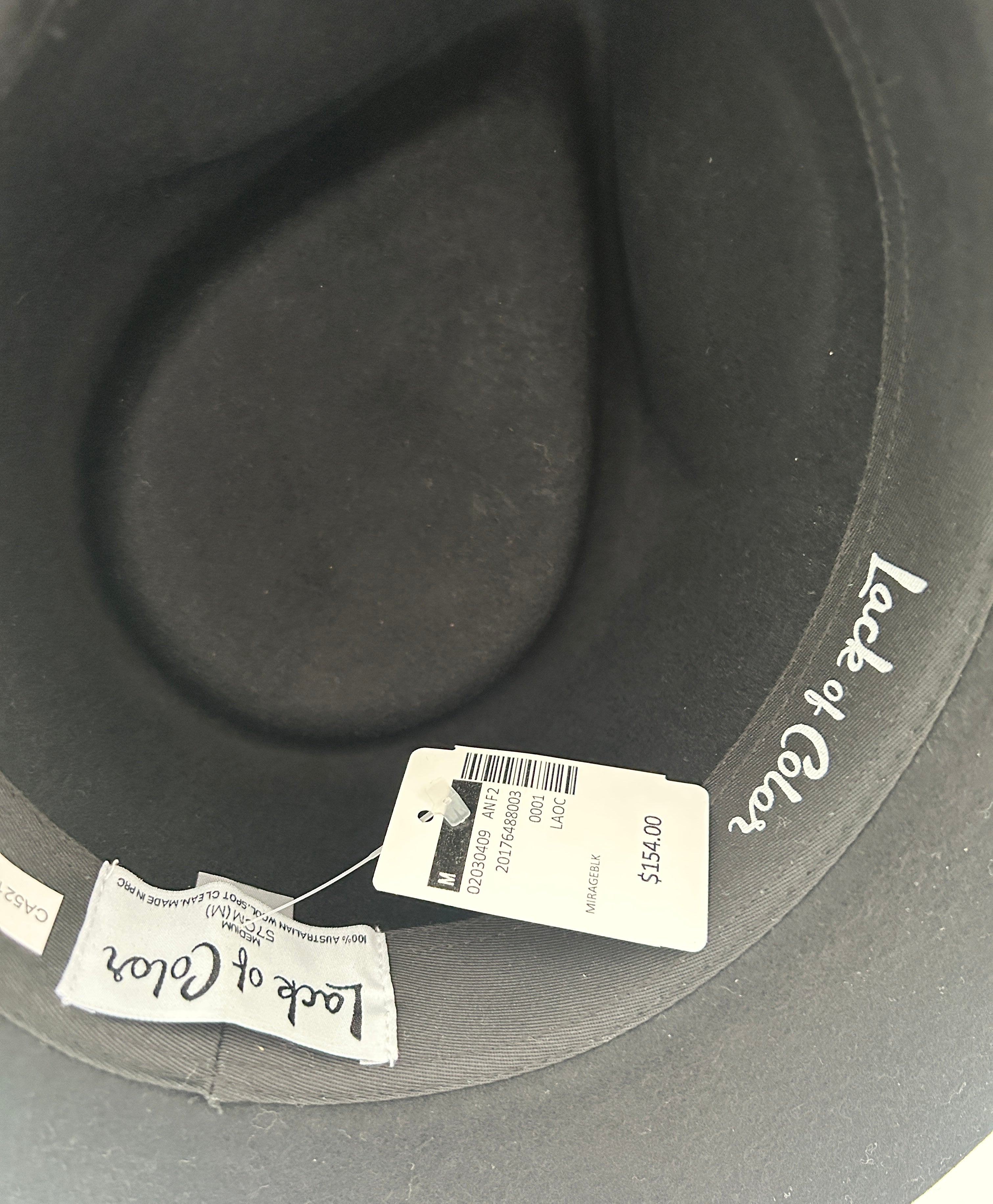 Lack of Color Fedora Hat - Black - Campaign Shoot Accessories