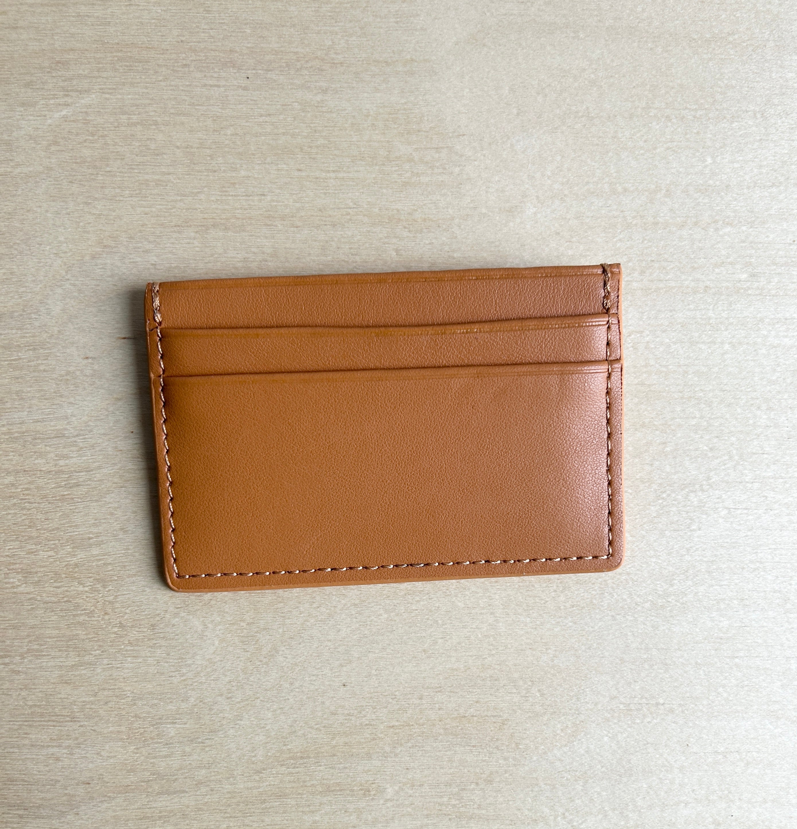 Apple Leather Cardholder - Tan Archive Sale