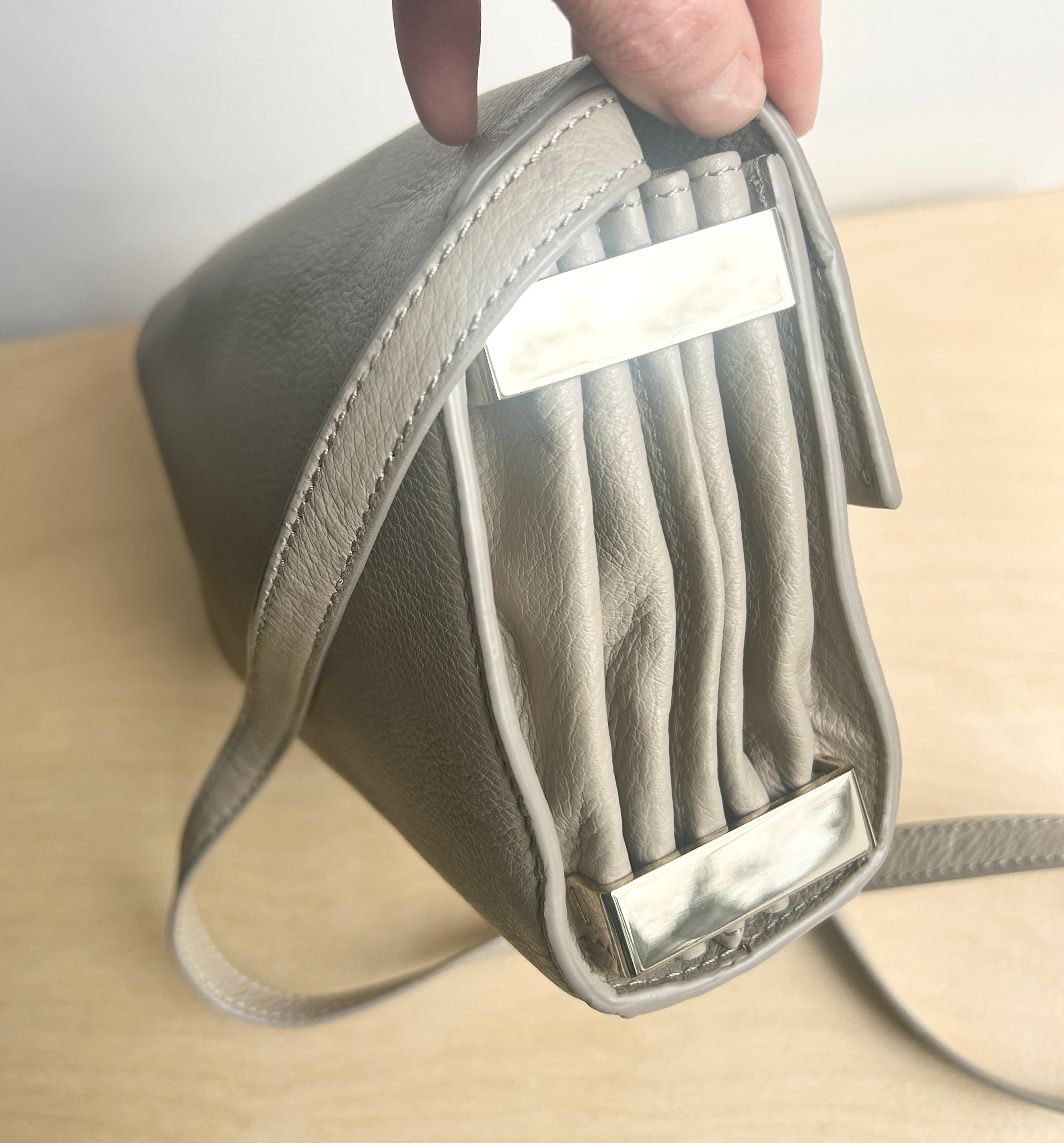 Custom Hardware Flap Bag - Taupe Archive Sale