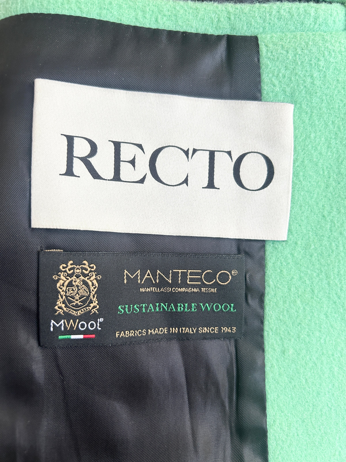 Recto (Made in Italy) Sustainable Wool Oversized Blazer