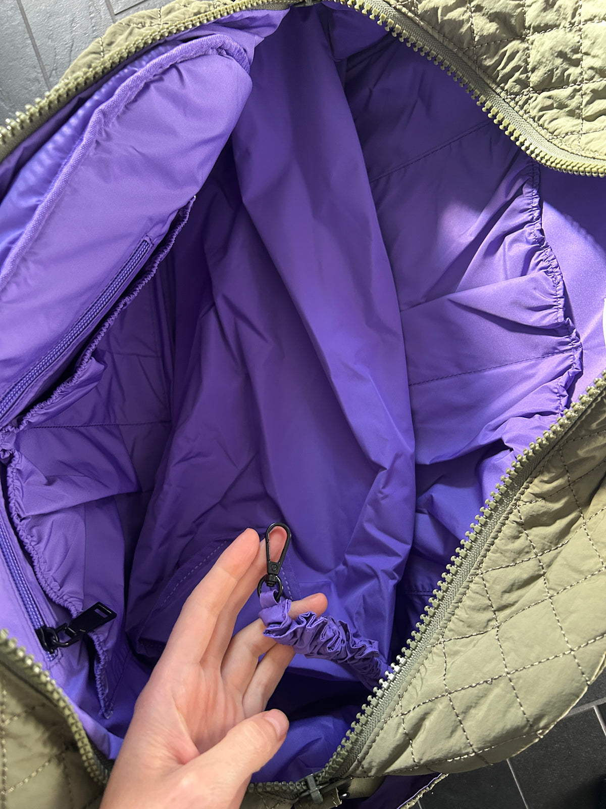 Front Pocket Duffle –  Green (Sample)